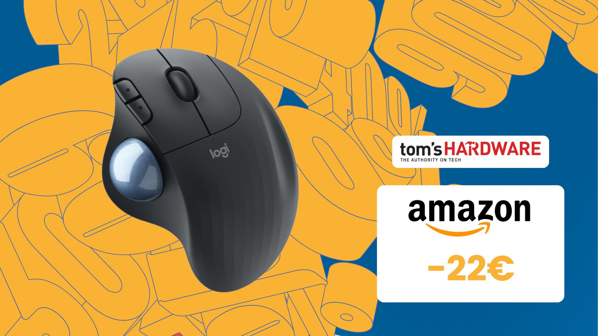 Mouse trackball wireless Logitech ERGO M575 con tracciamento fluido