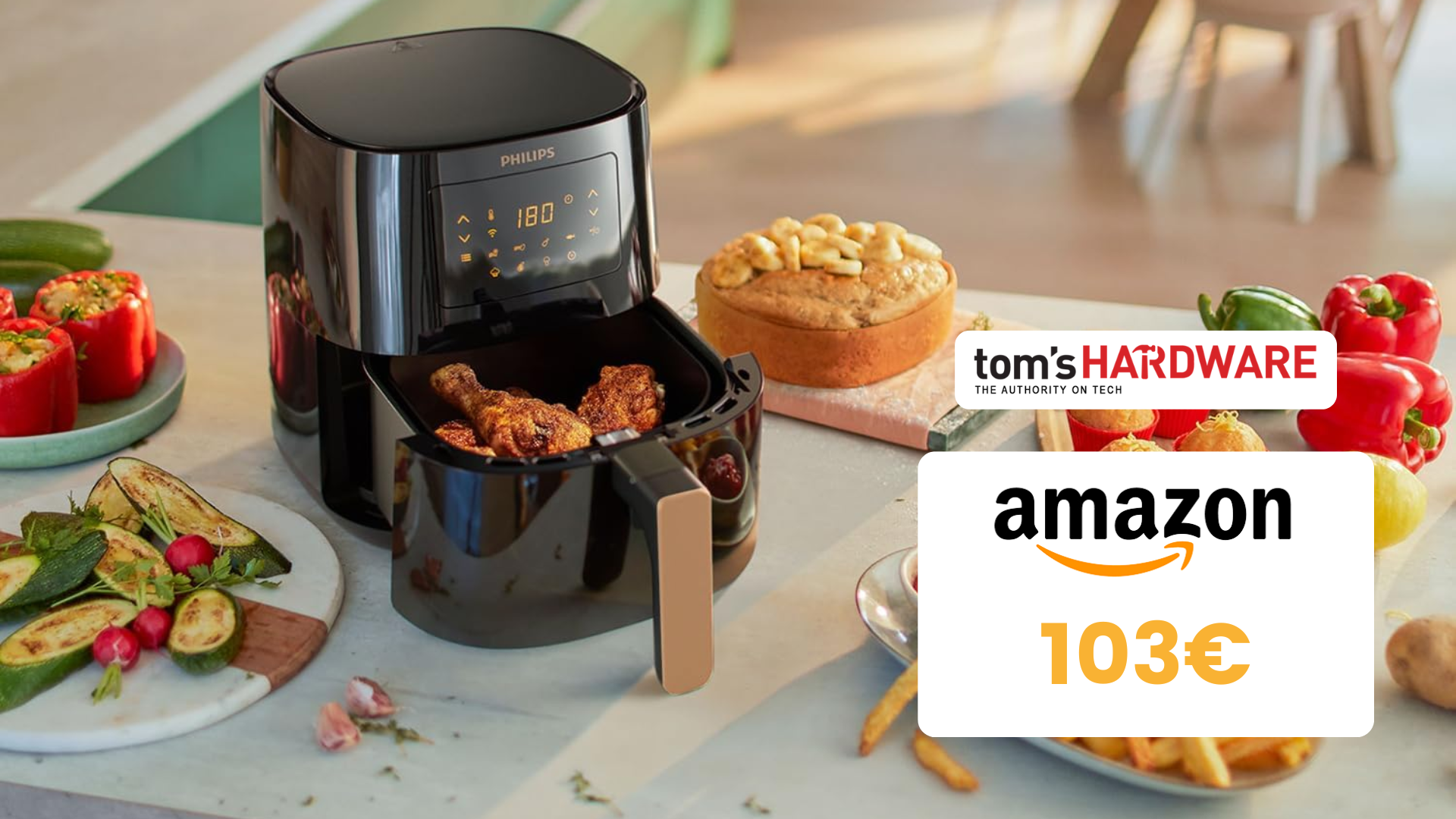 Prezzo TOP sulla friggitrice ad aria Philips Airfryer Serie 5000, la paghi  SOLO 102€! - Tom's Hardware