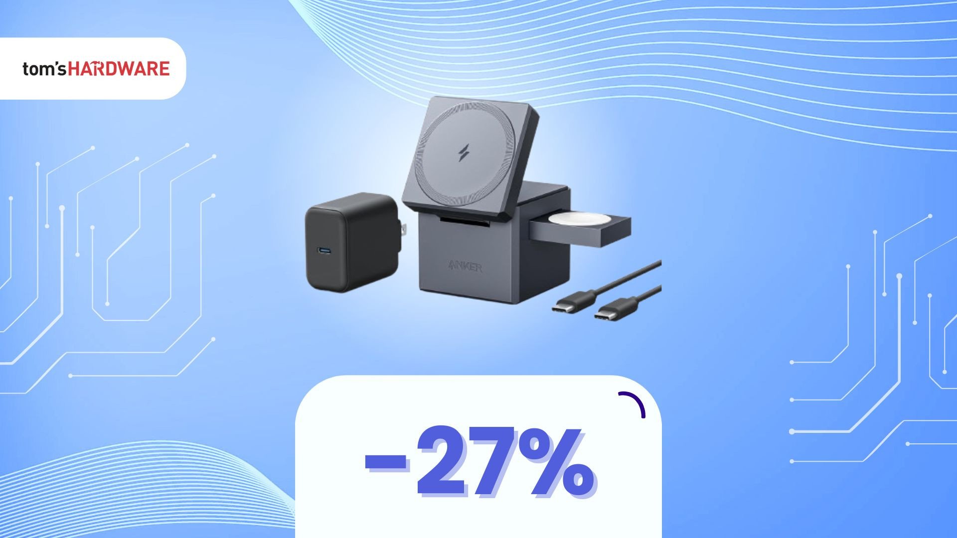 Semplifica la tua vita con questo caricatore 3 in 1 in OFFERTA! - 27%