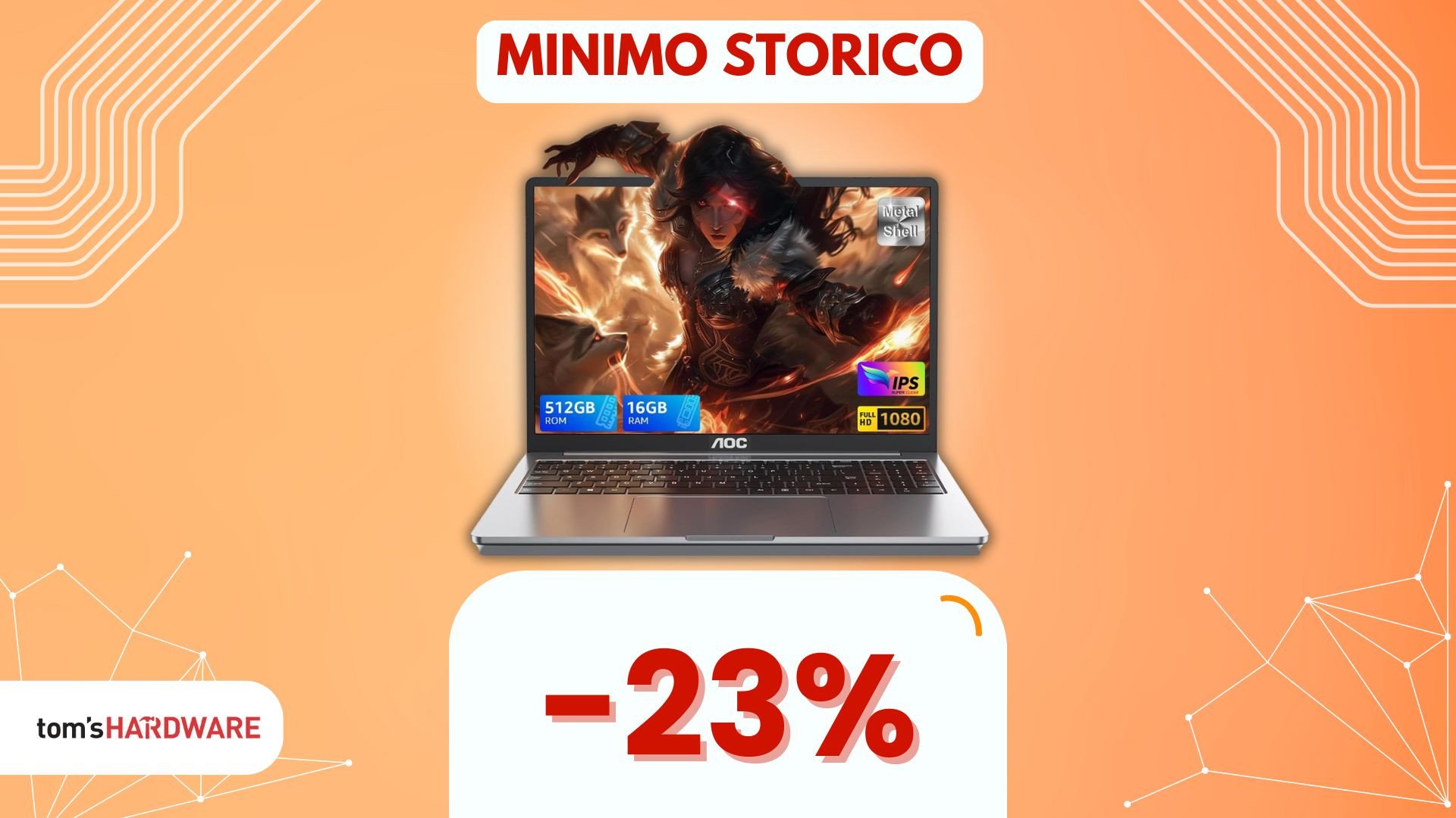 MINIMO STORICO per questo notebook AOC, costa pochissimo!