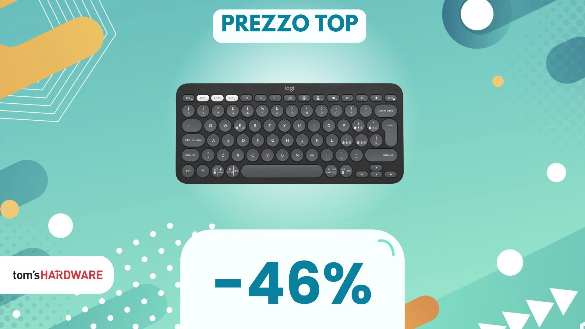 Questa tastiera Bluetooth Logitech è sottile, portatile e in SUPER SCONTO!