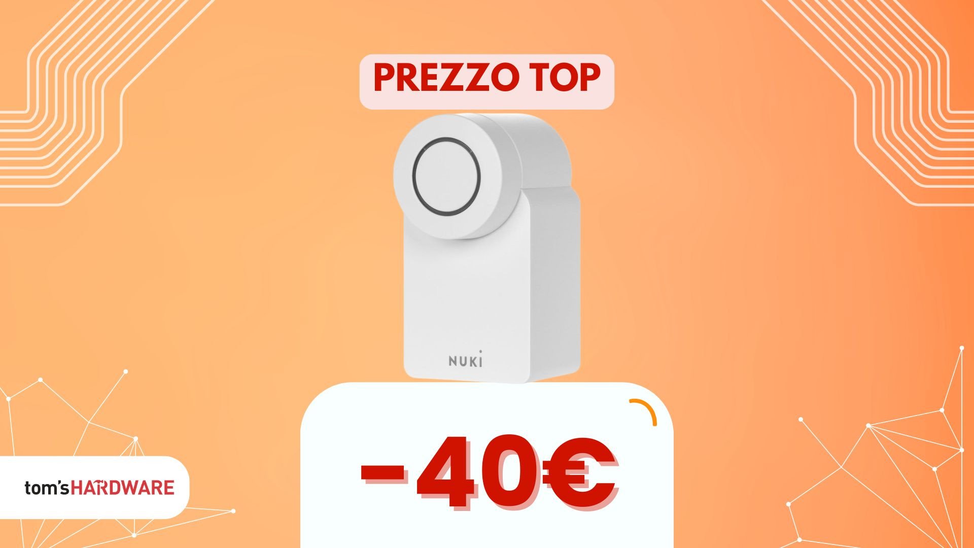 Entra senza chiavi con questa serratura smart, ora con 40€ di sconto. Facile da installare!