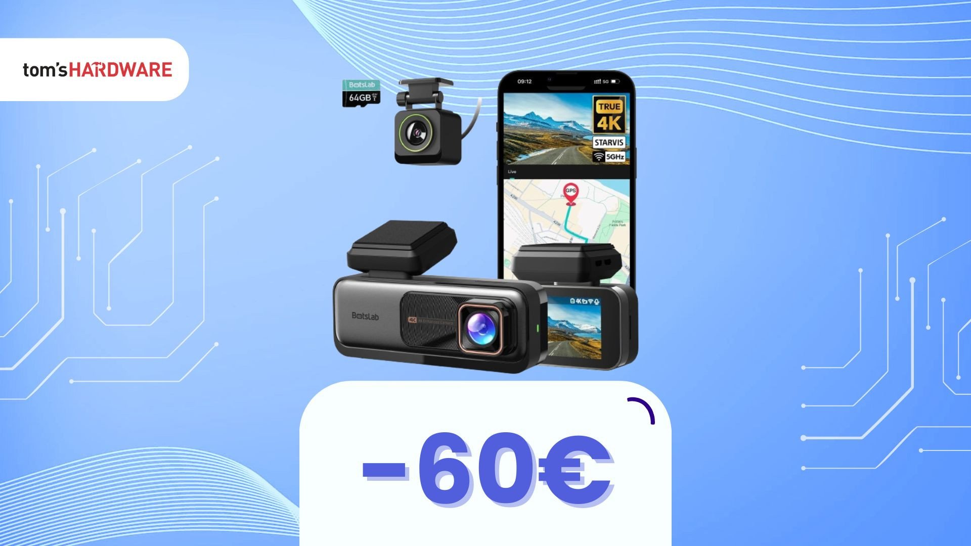 Guida sicuro con una dash cam a doppia vista. Oggi risparmi 60€!