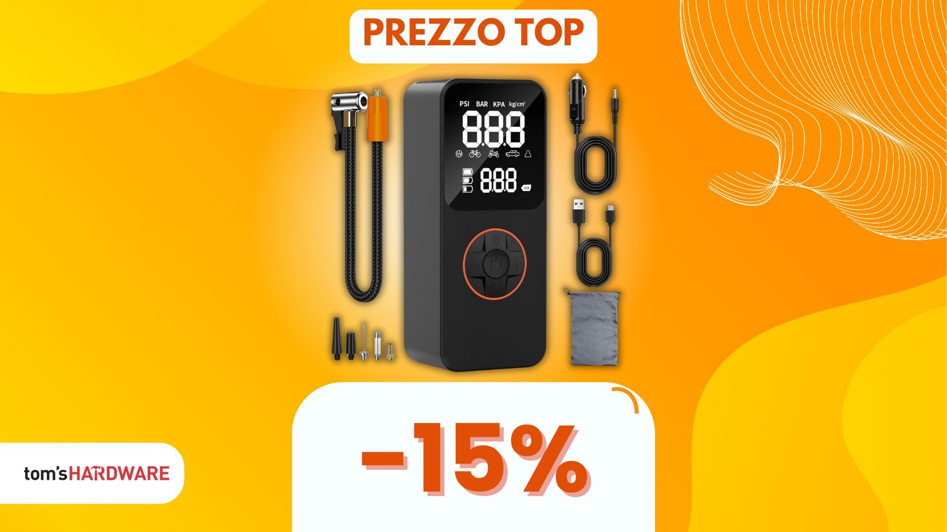 Questa pompa per pneumatici rende il gonfiaggio SMART: versatilità e potenza ora in SCONTO!