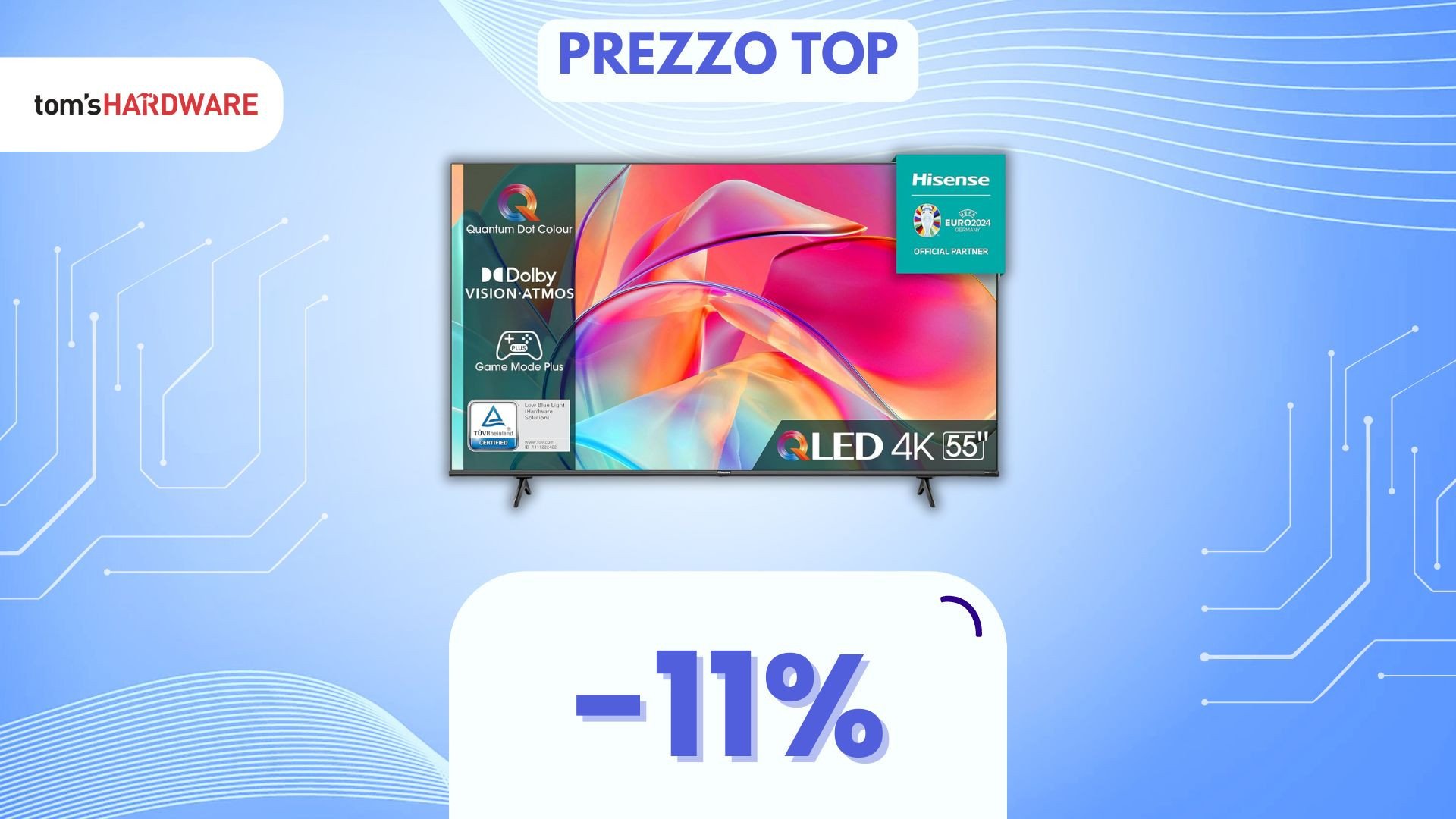 Cornici sottili e colori esplosivi: questa smart TV da 55" CALA DI PREZZO!