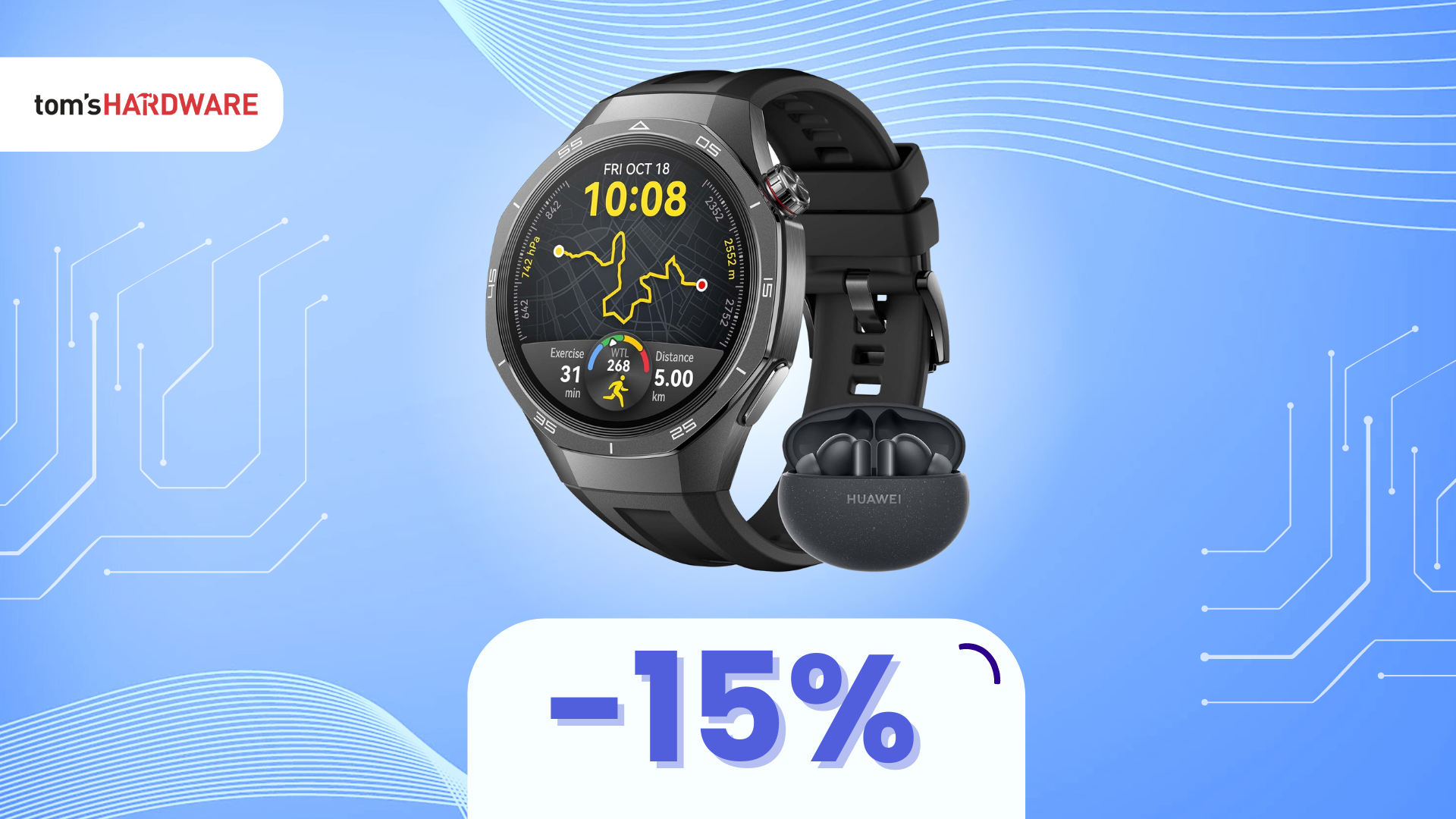 SUPER sconto HUAWEI WATCH GT 5 Pro e auricolari gratis! (-15%)