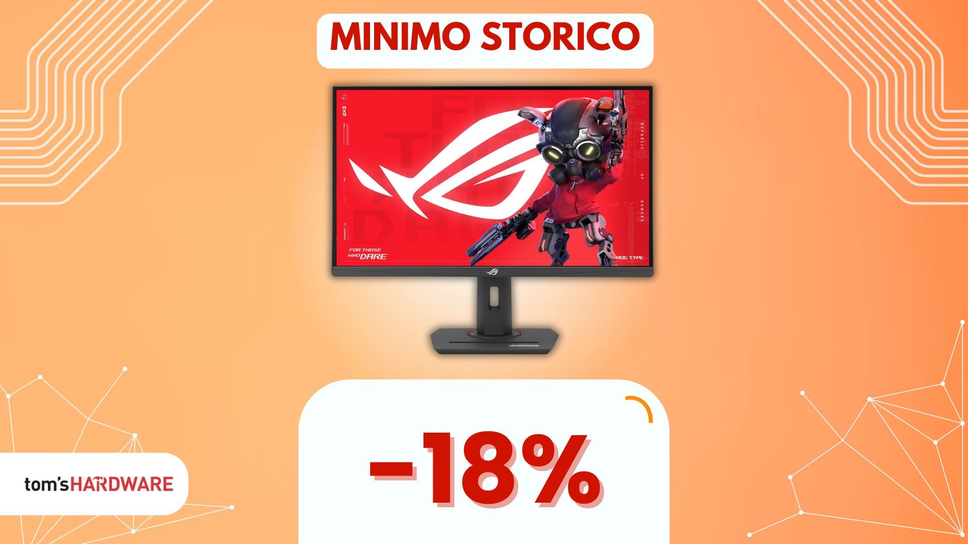 Nitidezza e fluidità si fondono in questo monitor Asus ROG, ora al MINIMO STORICO!