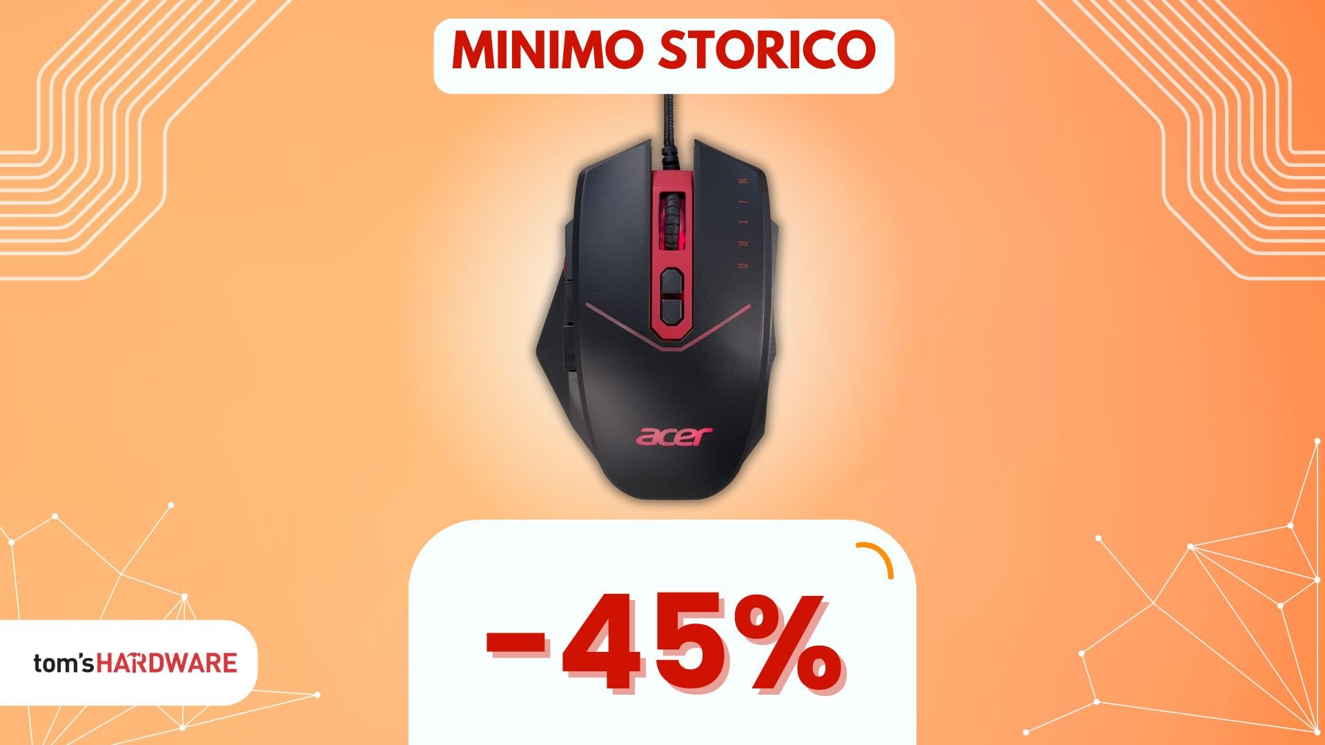 Questo mouse Acer quasi a METÀ PREZZO vi farà personalizzare TUTTO! (-45%)