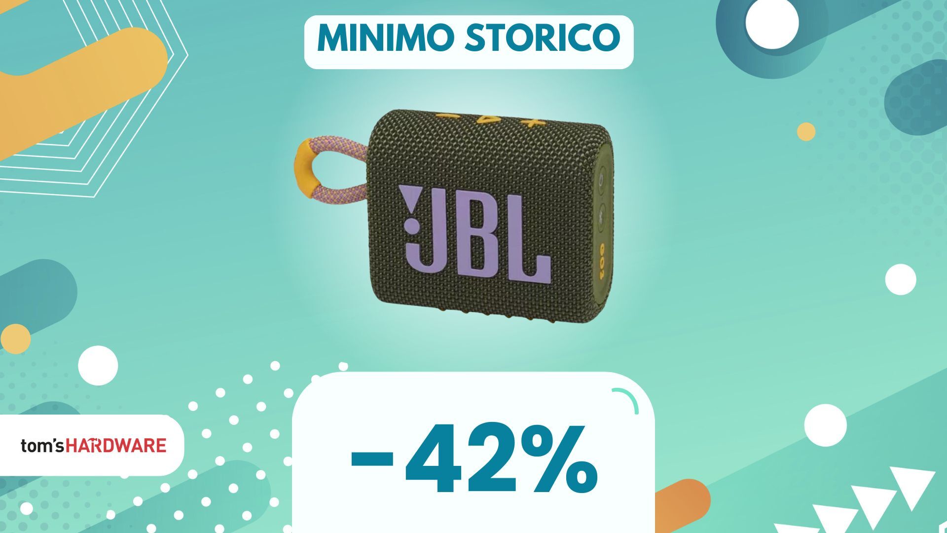 Tanto piccolo quanto POTENTE: JBL GO 3 crolla al MINIMO!