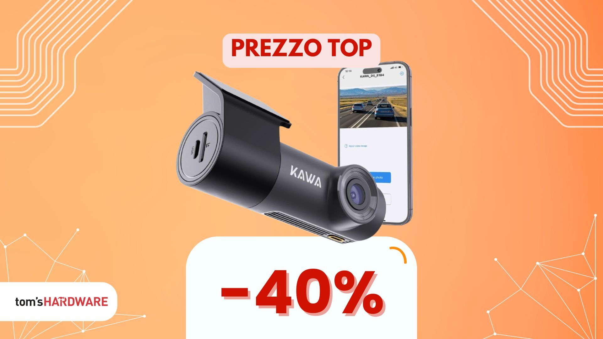 Scontata del 40%, ecco la dash cam che aumenta la tua sicurezza in auto