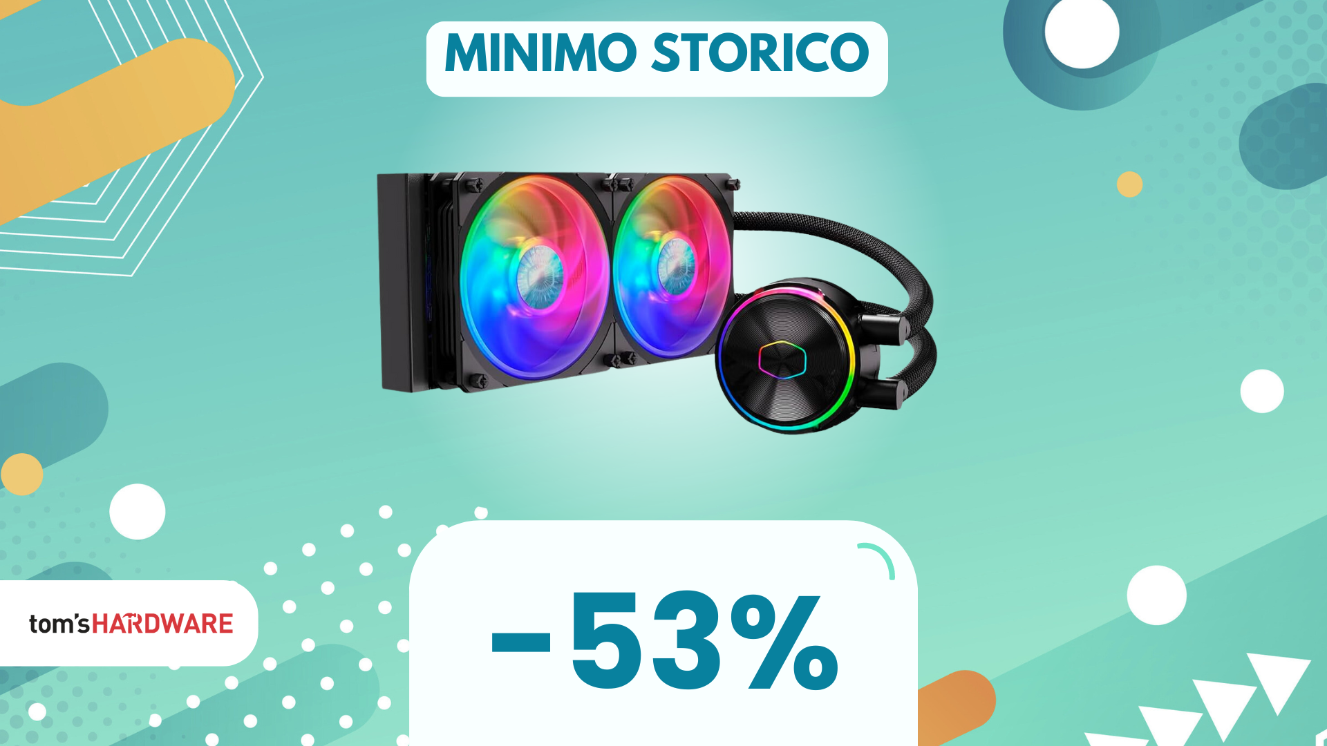 MENO DI METÀ PREZZO per questo dissipatore a liquido Cooler Master, che AFFARE! (-53%)