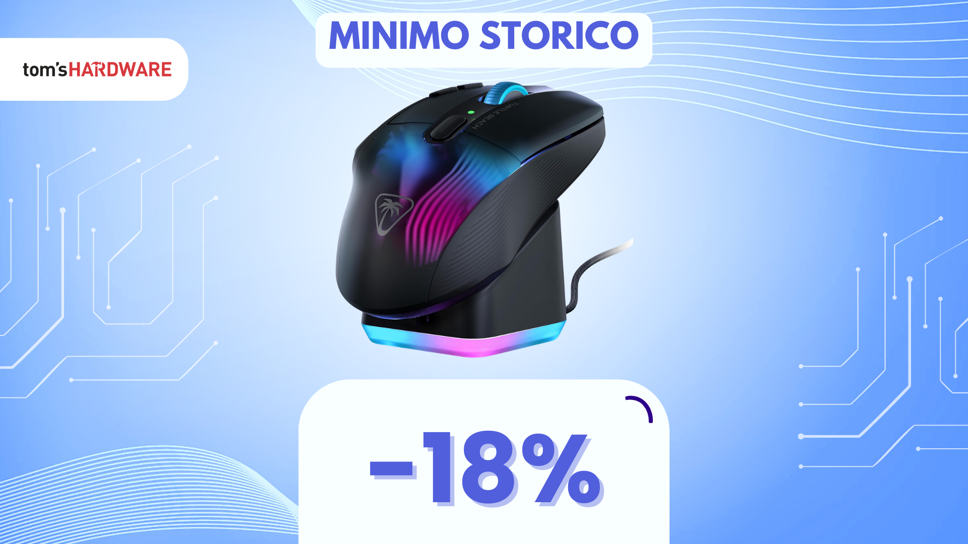 Il mouse da gaming più bello che vedrete oggi è targato Turtle Beach, ed è anche in SCONTO!