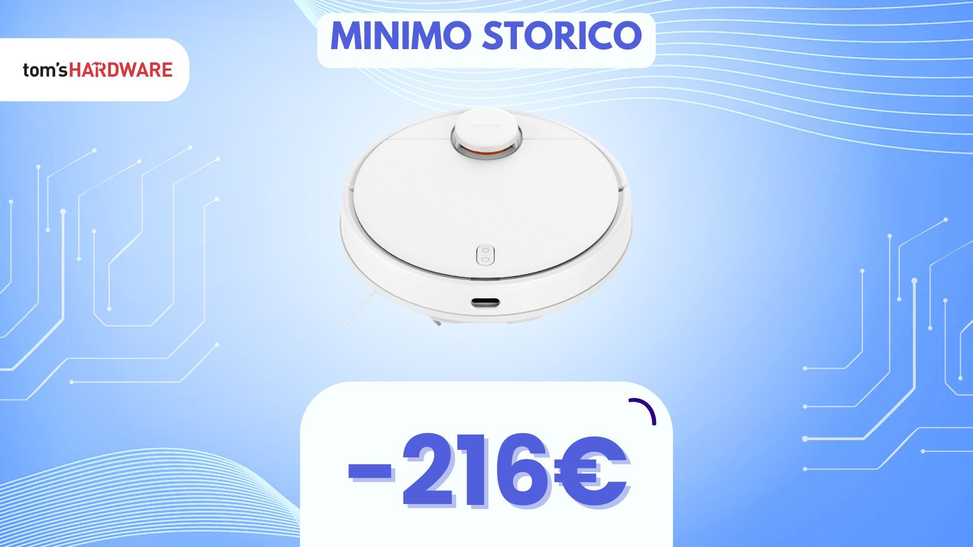 Con questo DOPPIO SCONTO Xiaomi Robot Vacuum S12 costa pochissimo!