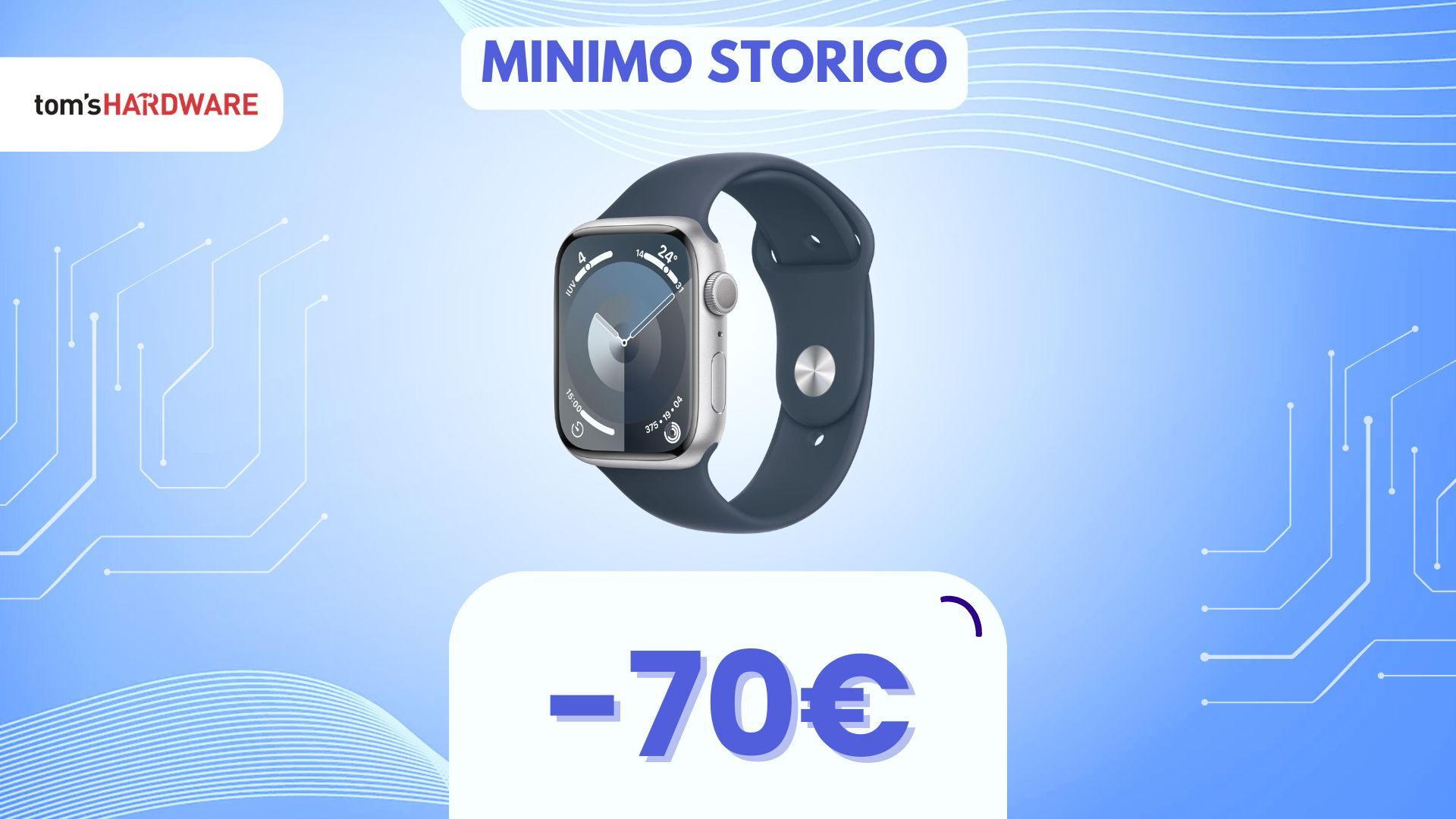 Apple Watch Series 9 da 45mm torna al MINIMO STORICO con questo sconto!