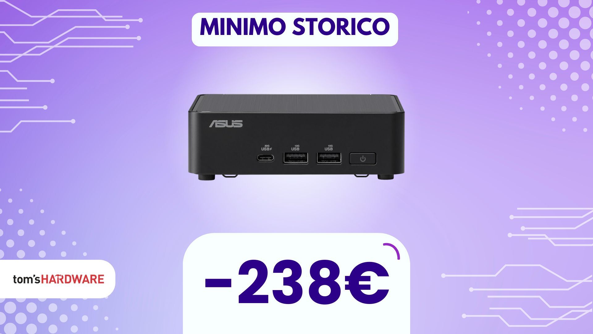 Affare NASCOSTO: questo mini PC ASUS da configurare è in SUPER SCONTO! (-238€)