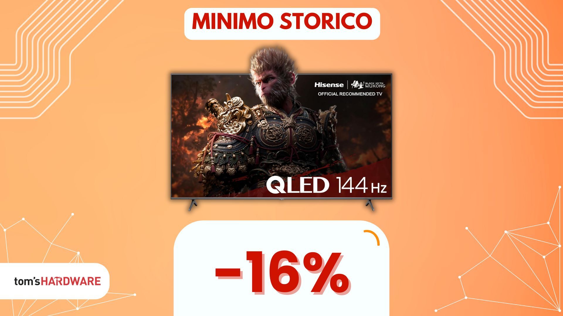 Colori vivaci e gaming al TOP, questa Smart TV Hisense è in SUPER SCONTO!