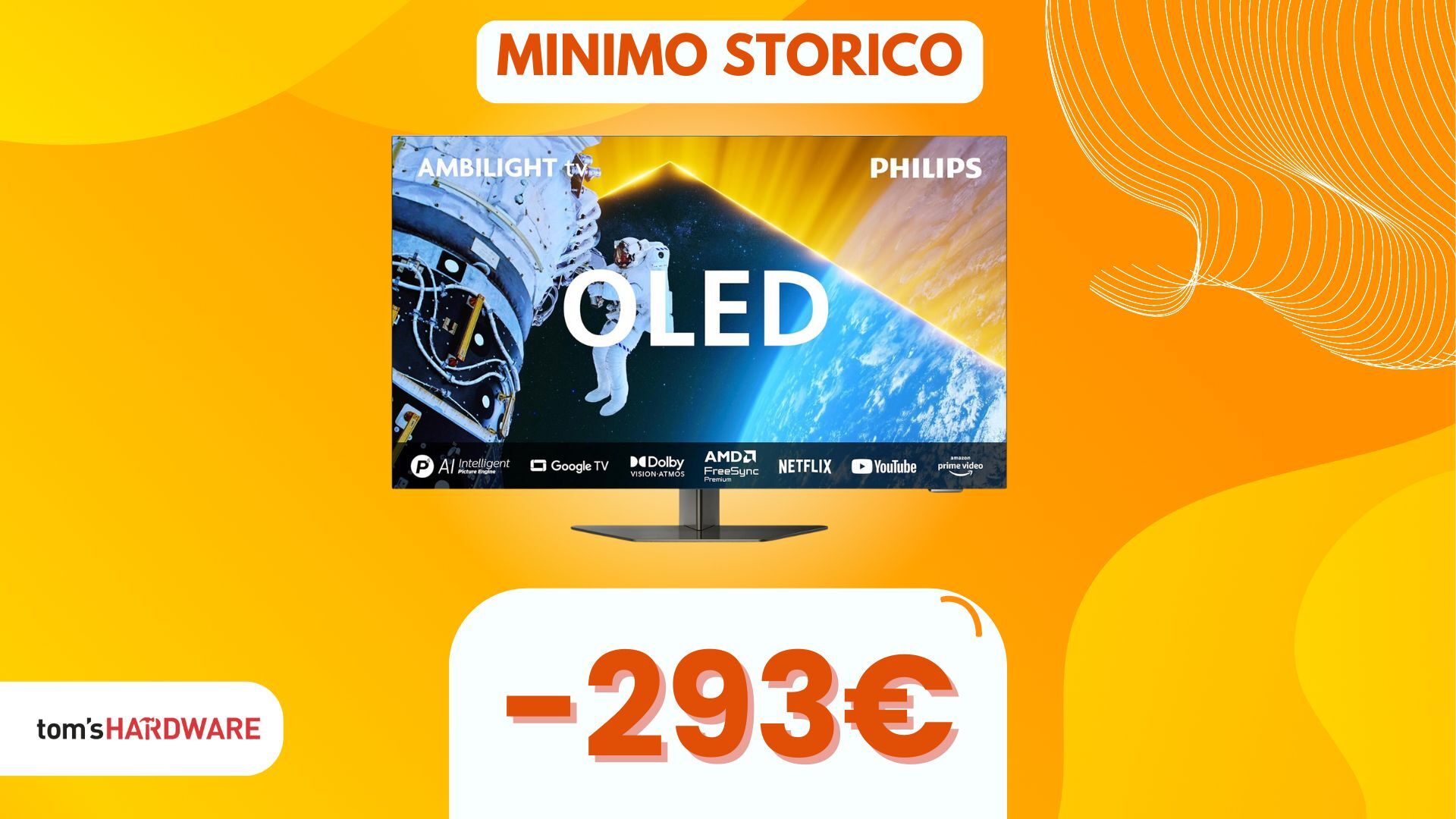 Risparmia 293€ su questa BELLISSIMA Smart TV OLED con LED integrati!