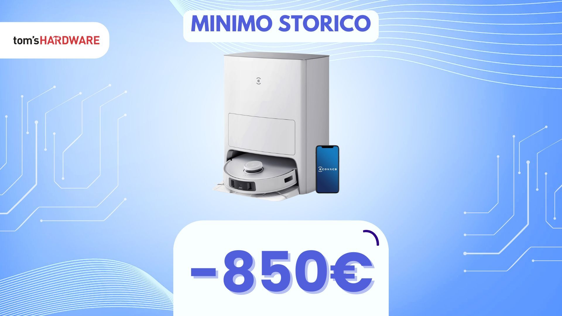 Con questo COUPON risparmi sul robot ECOVACS DEEBOT T20e e ti liberi dalle pulizie domestiche!