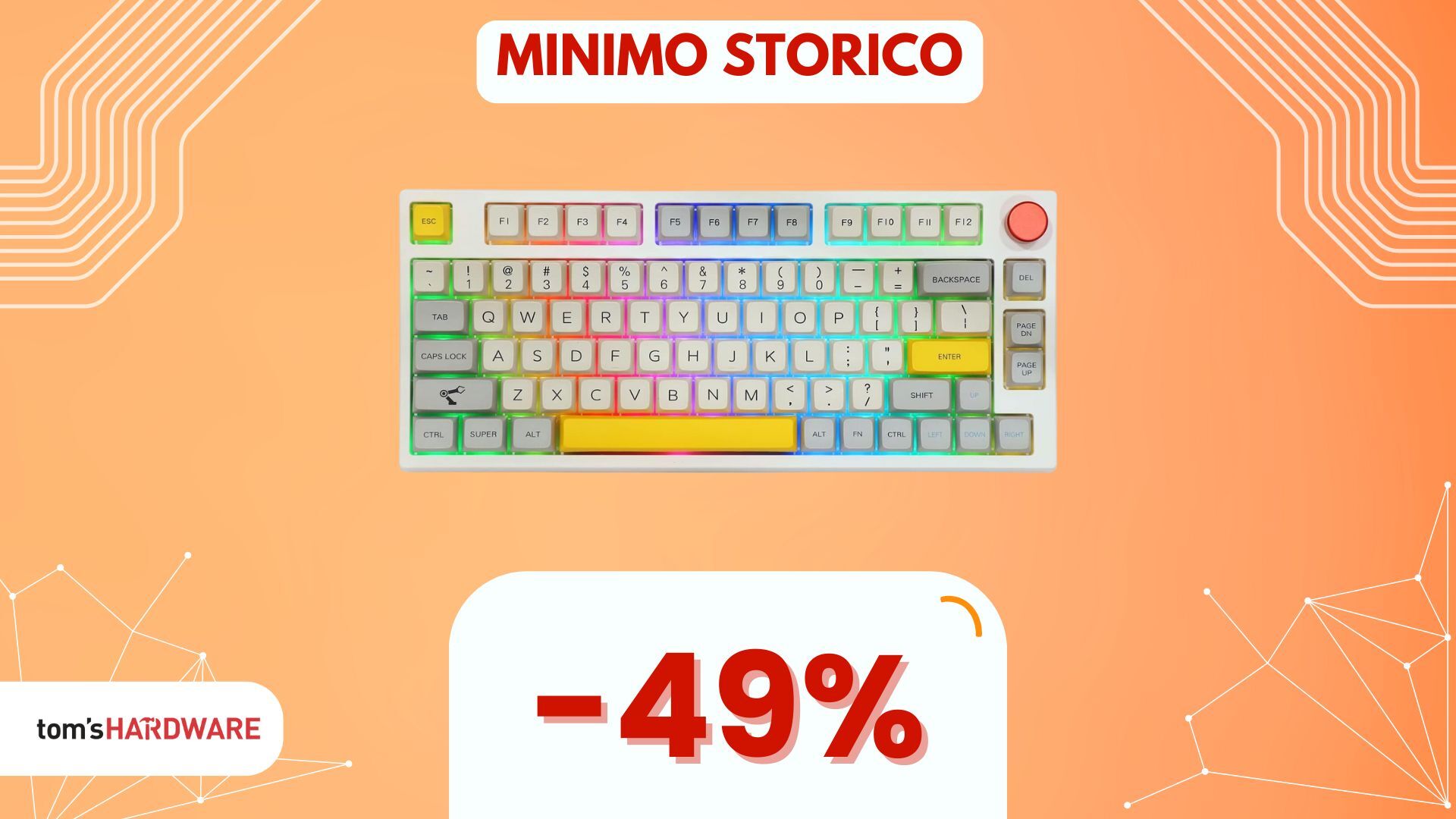 Non crederai al prezzo di questa BELLISSIMA tastiera meccanica dopo averla vista! (-49%)