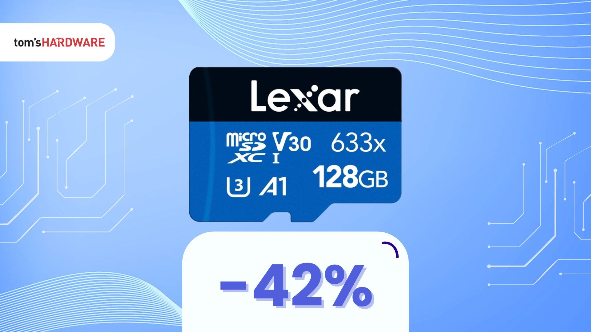 MicroSD Lexar a 11€ con adattatore SD incluso, sconto del 42%