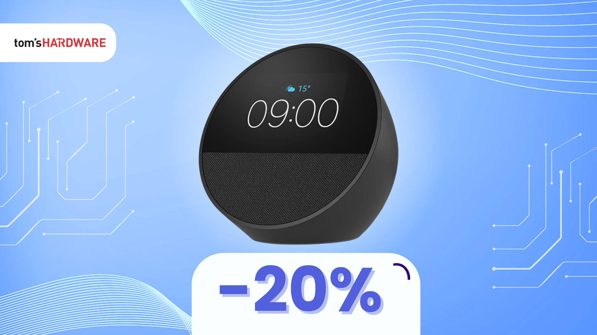 Amazon Echo Spot (modello 2024) a un prezzo SHOCK! (-20%)