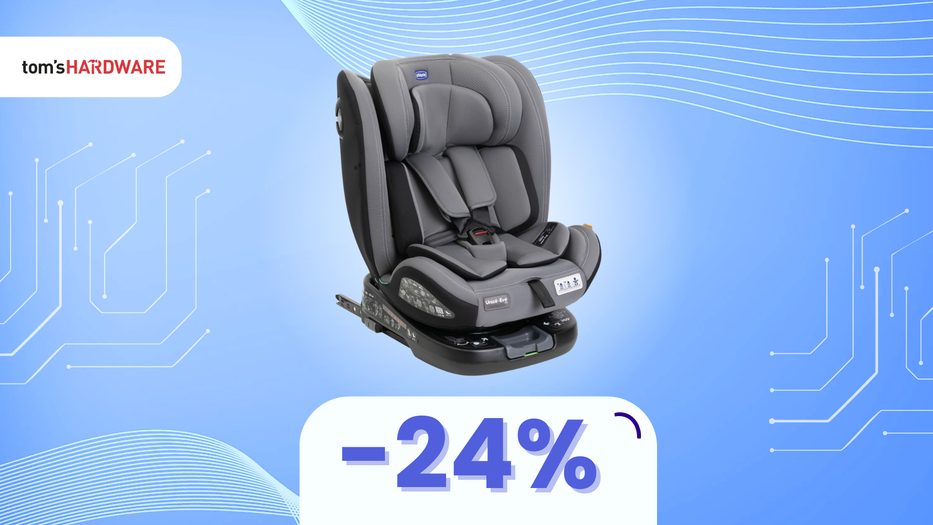 La massima sicurezza per il vostro bambino: Chicco Unico Evo I-Size a solo 205€!