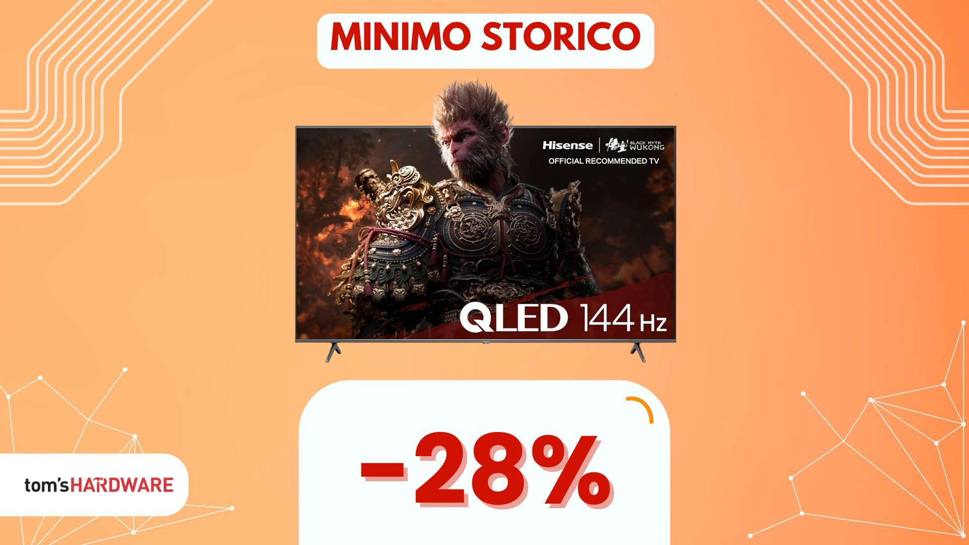 Smart TV Hisense QLED da 65": IMPERDIBILE, risparmi il 28%!