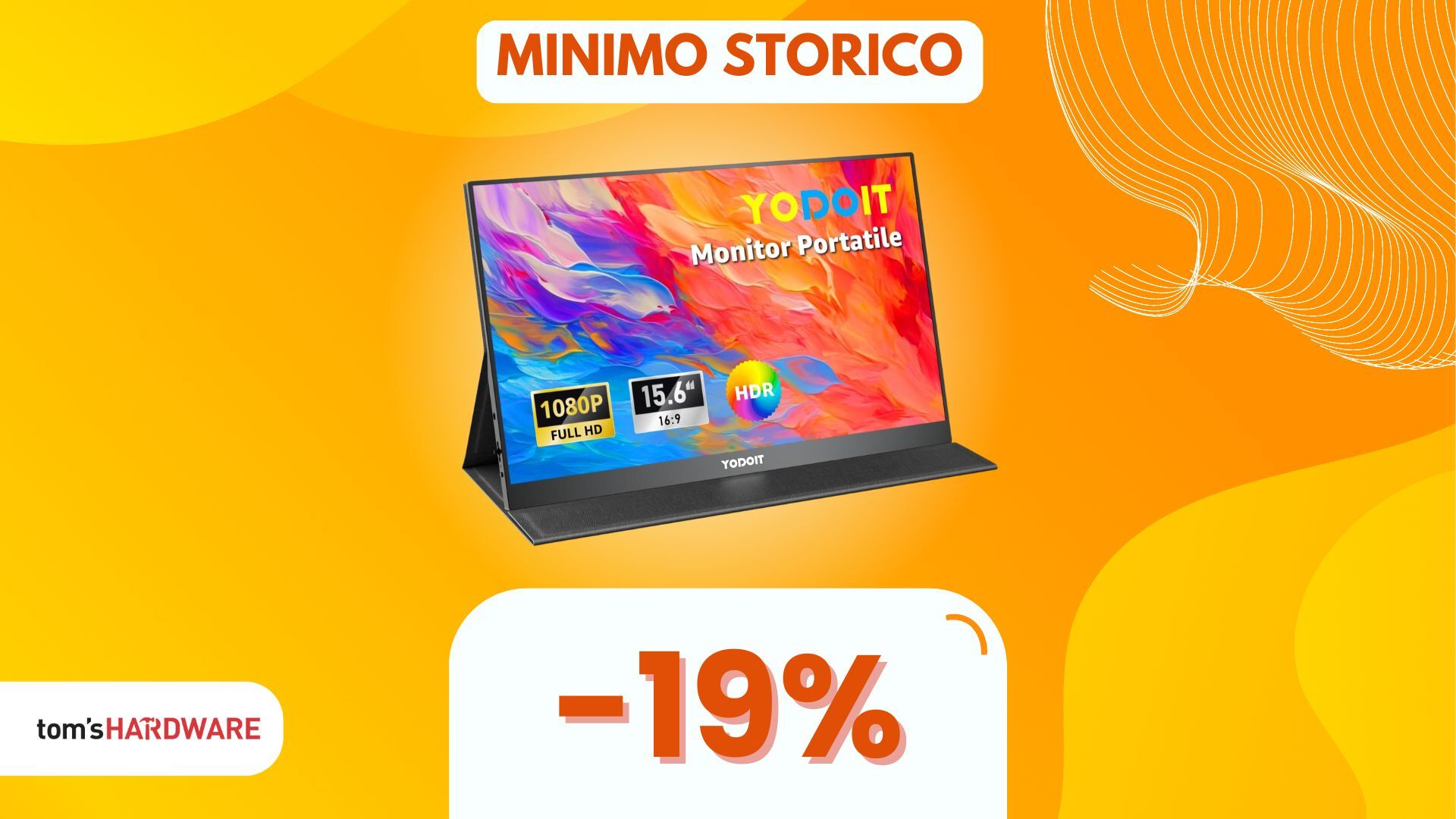 Produttività OVUNQUE con questo comodissimo monitor portatile al MINIMO STORICO!