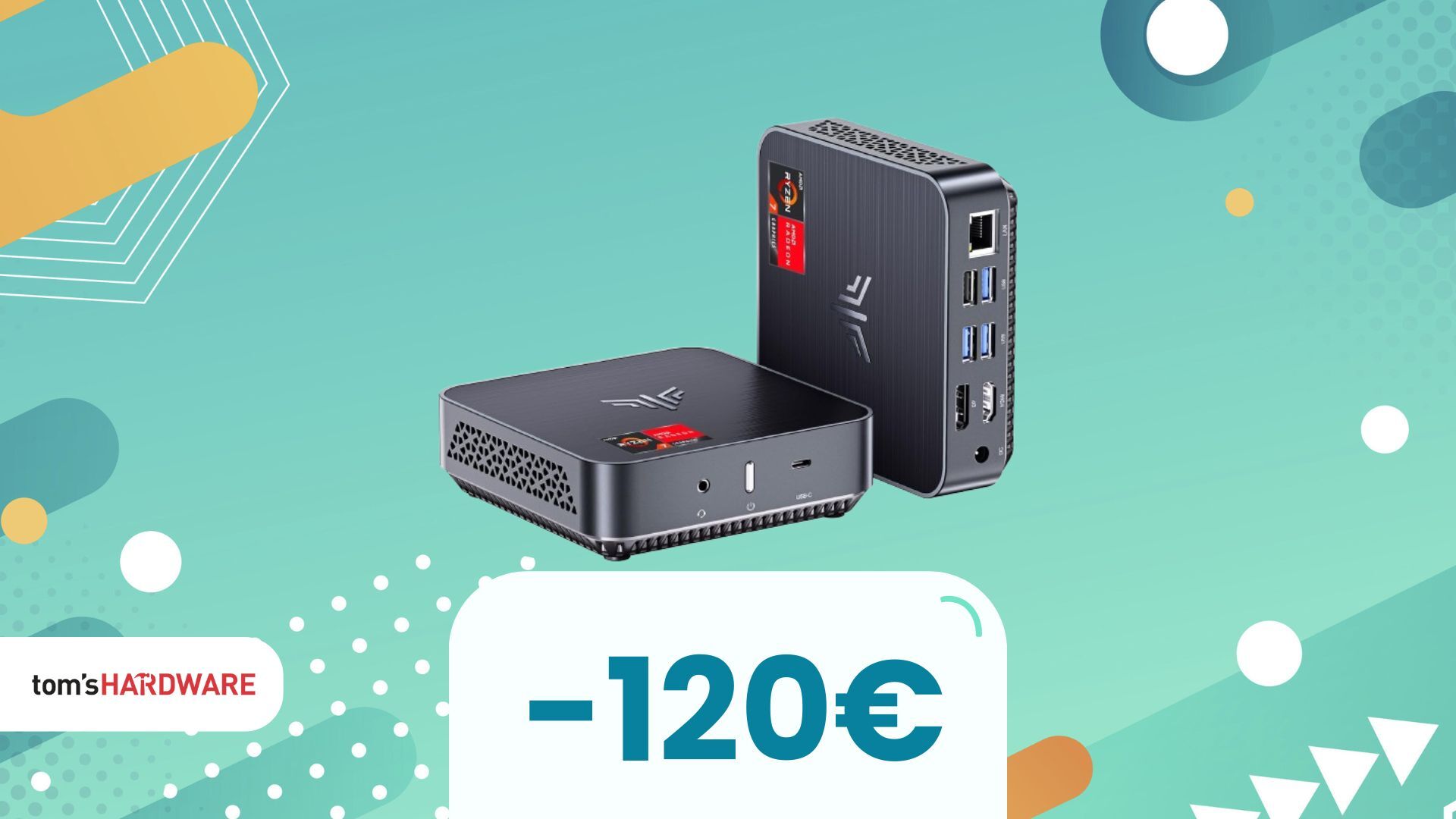 Mini PC con Ryzen 7: buone prestazioni GPU e, grazie al coupon, lo prendi a 380€