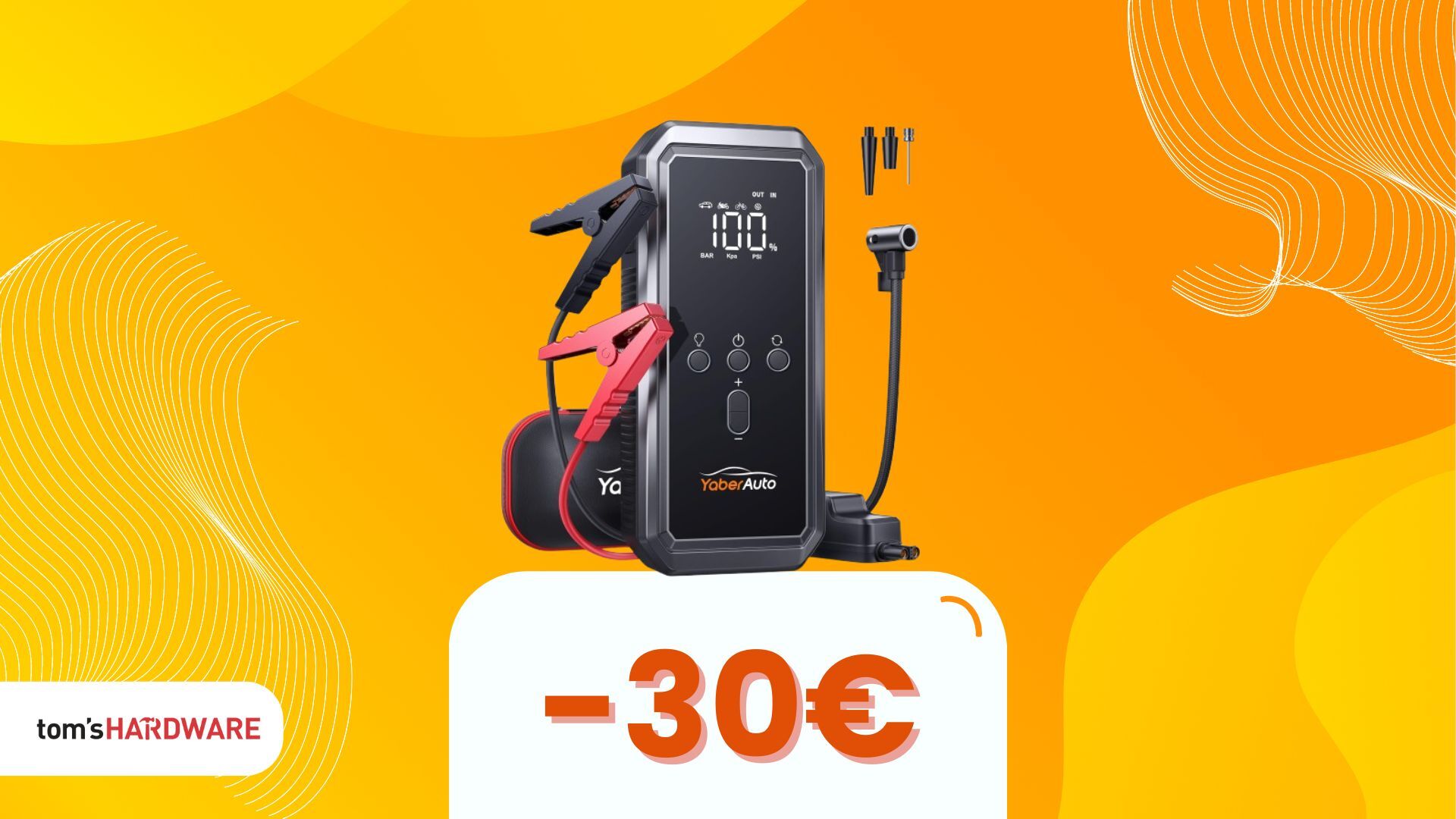 Mai più batteria KO in inverno: risparmia 30€ su questo avviatore di emergenza