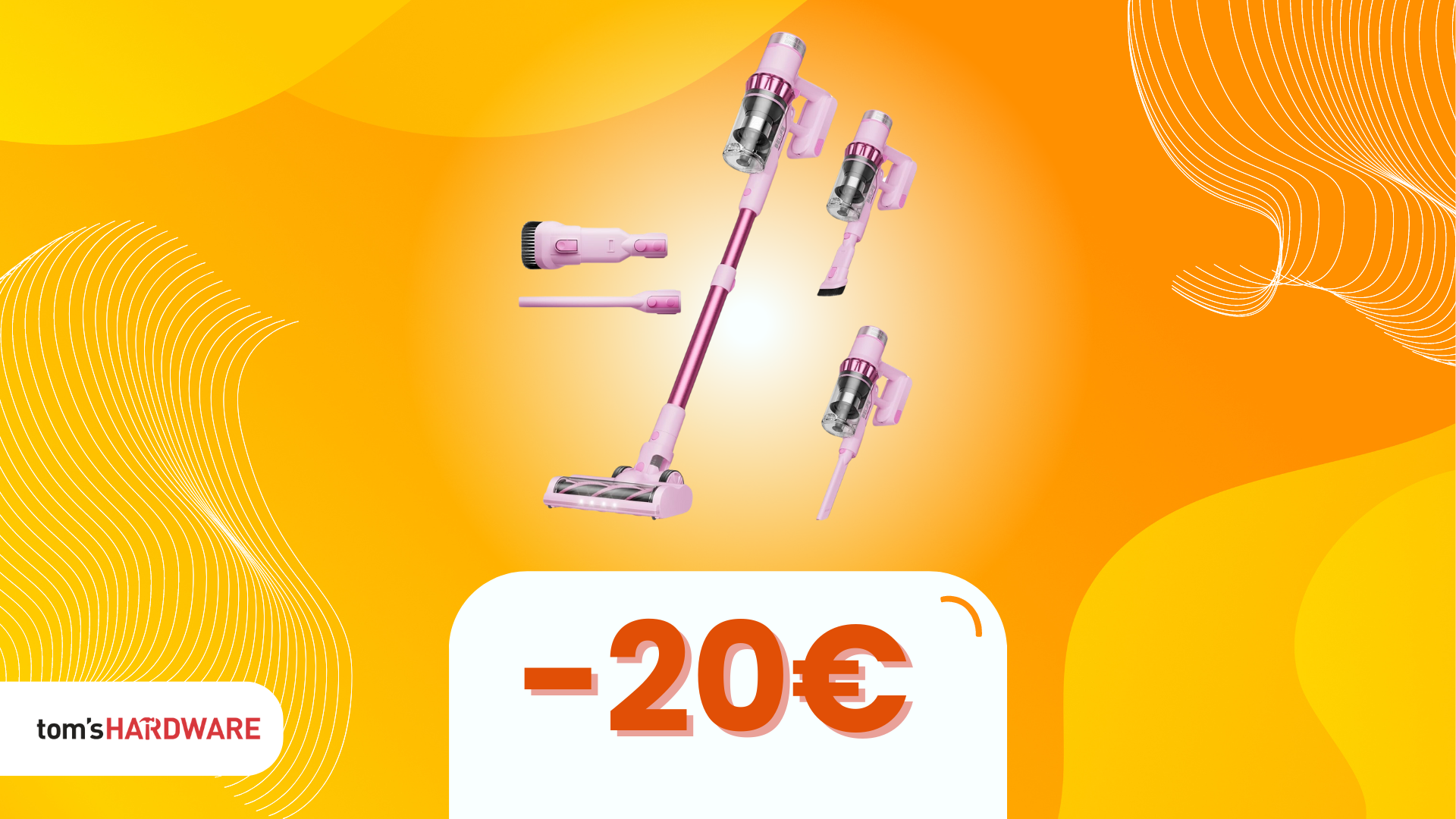 L'aspirapovlere rosa esiste ed è anche potente e in sconto di 20€