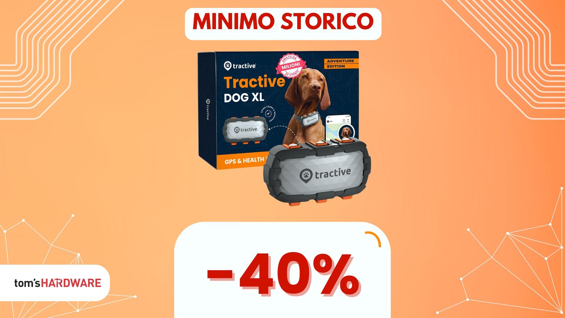 Non perdere MAI di vista il tuo cane con questo GPS, e fa anche da tracker di sonno e fitness! (-40%)