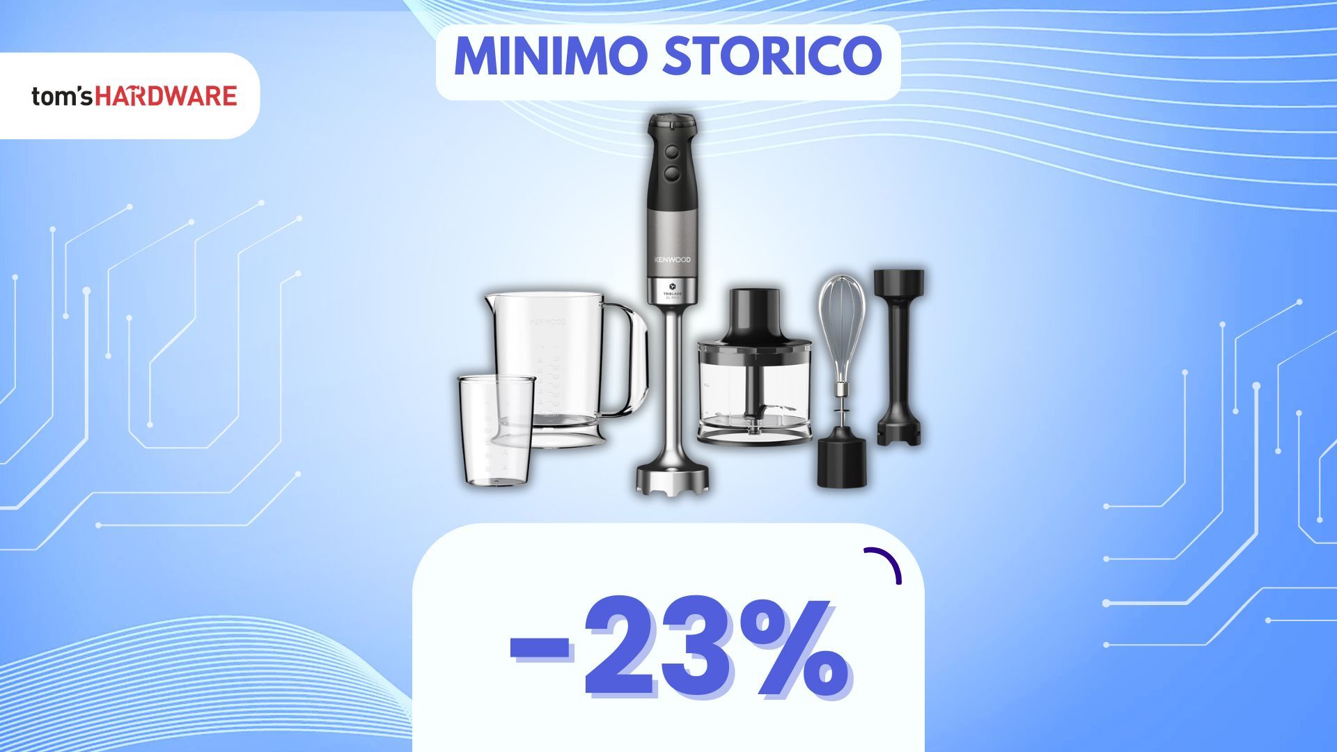 Non c'è nulla che non potrai frullare: questo set con un minipimer è ORA ad un PREZZO SUPER!