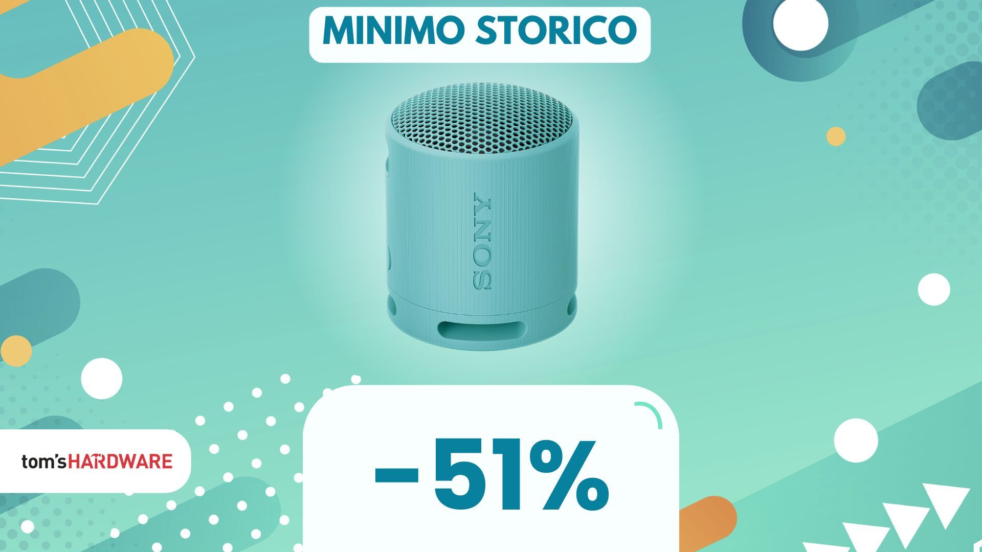 Questo speaker Sony super compatto oggi è a METÀ PREZZO: e CHE SUONO! (-51%)