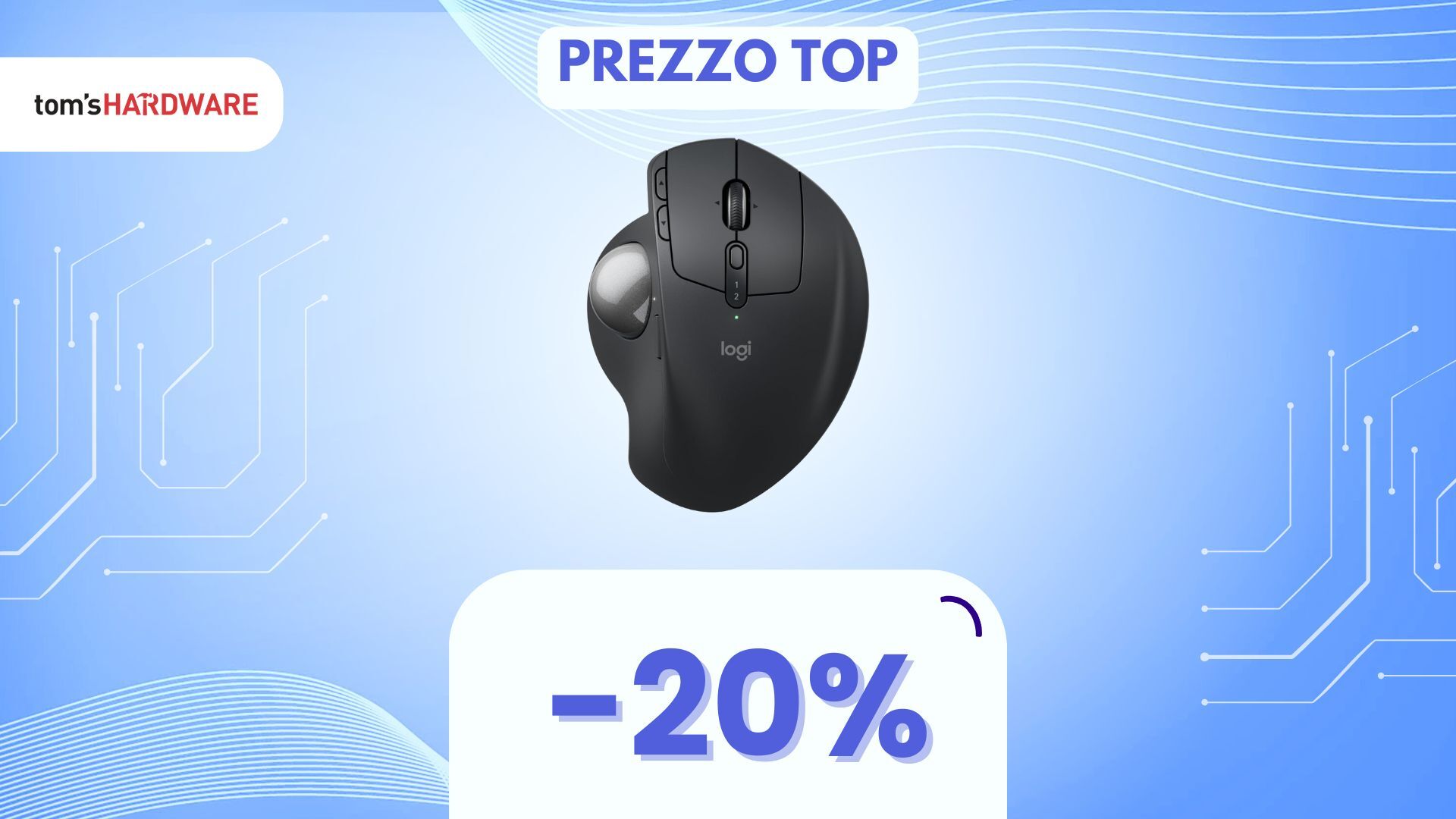 Con questo mouse Logitech eviti di muovere la mano: è COMODISSIMO! (-20%)