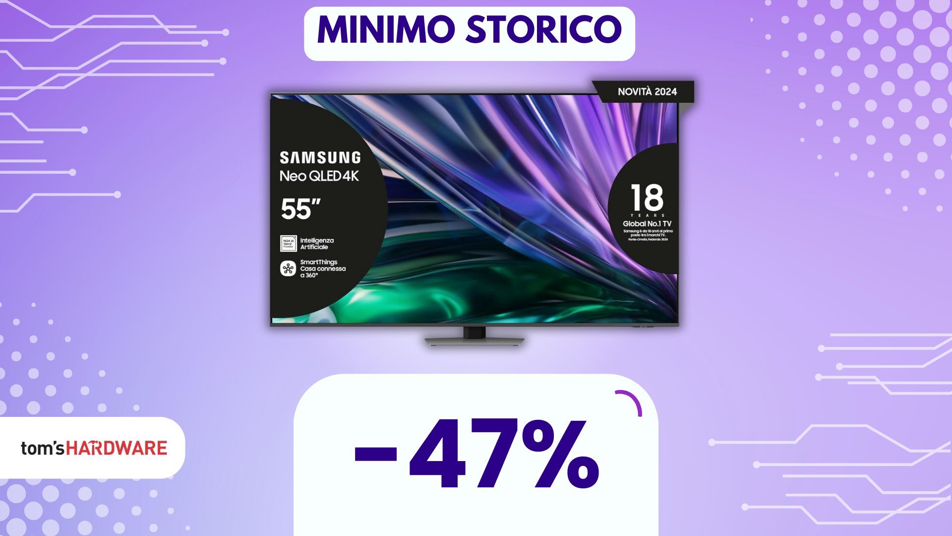 Se provi questa Smart TV Samsung non puoi più tornare indietro, e a questo prezzo... (-47%)