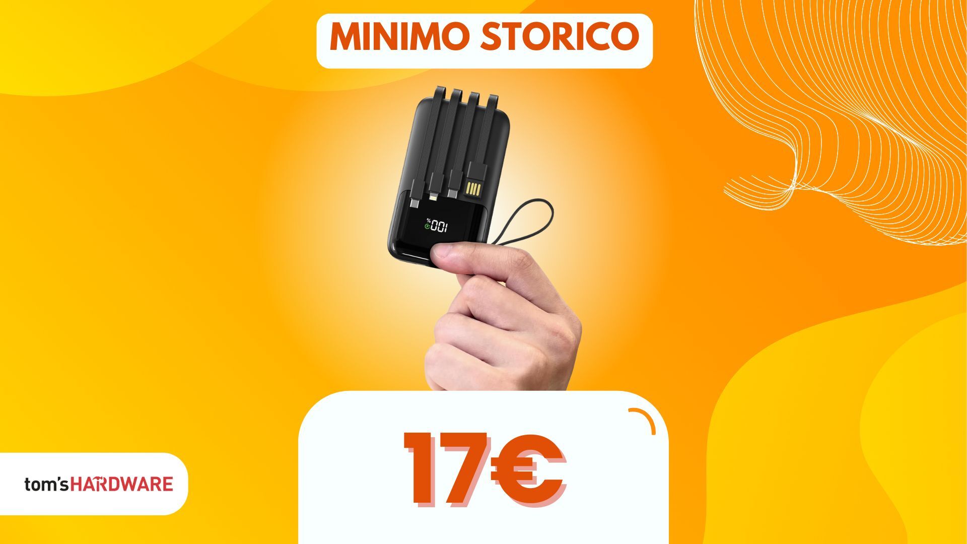 La mini powerbank per chi si scorda sempre il cavo? Esiste, ed è al MINIMO STORICO!