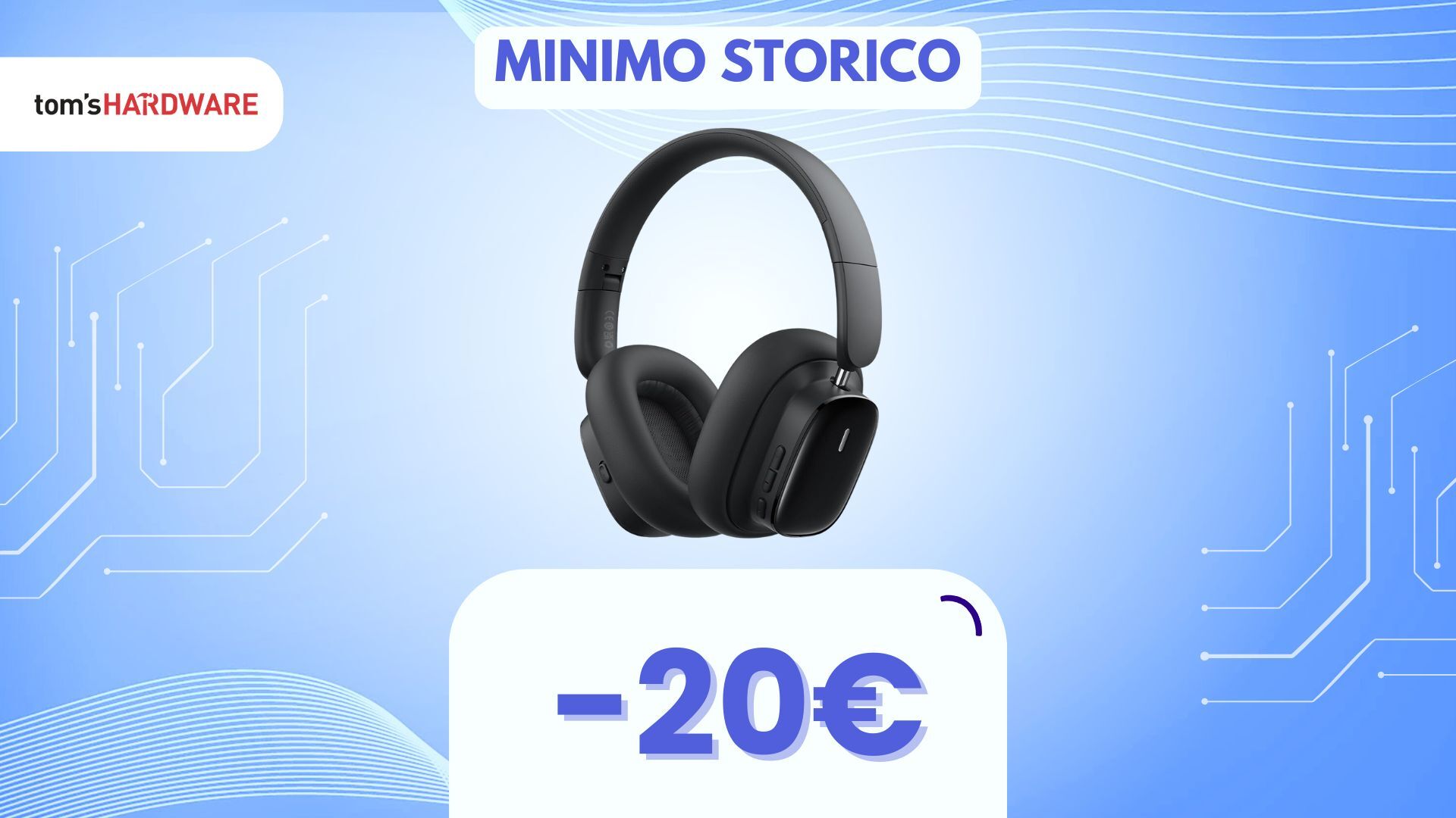 DOPPIO SCONTO e 100 ore di musica SENZA DISTURBI con queste cuffie wireless Baseus!