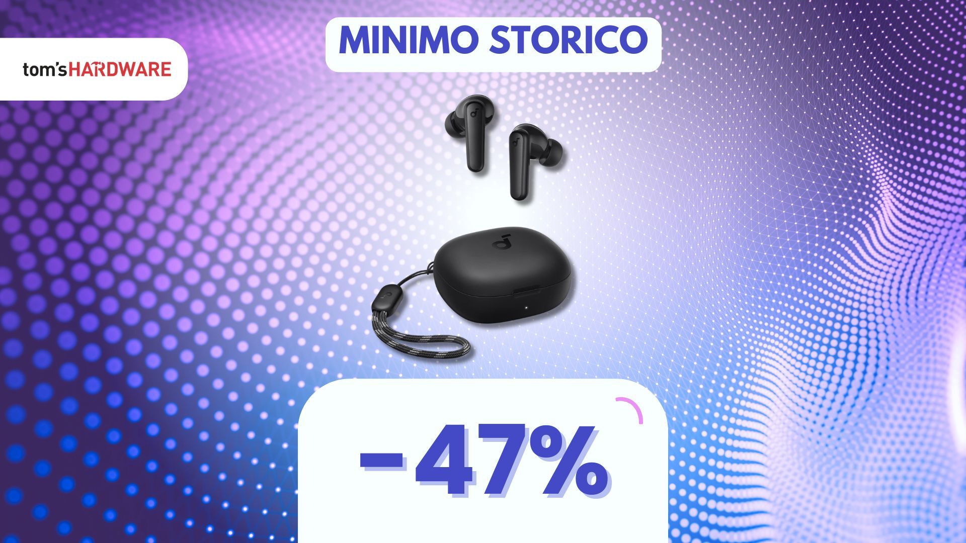 30 ore di audio PERFETTO con questi auricolari Soundcore, oggi quasi a METÀ PREZZO! (-47%)