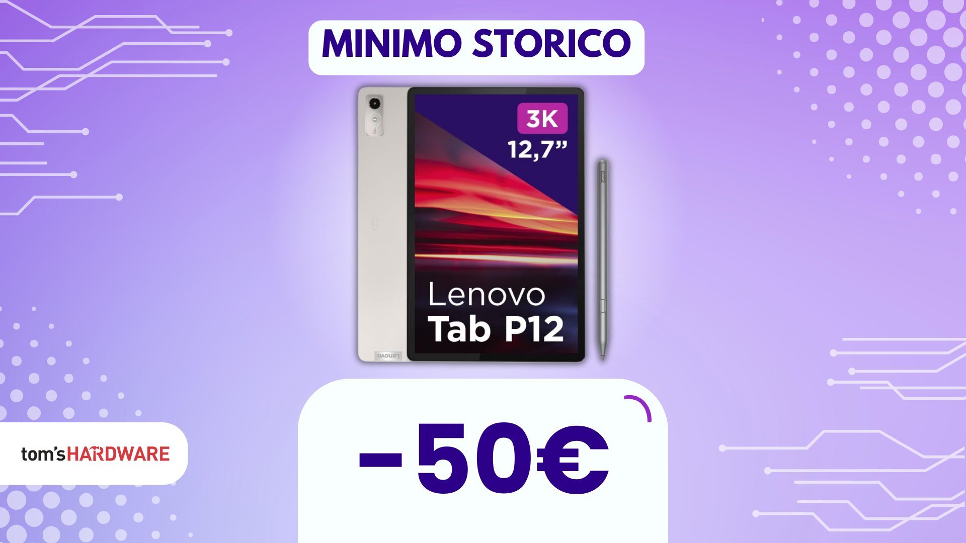 Multitasking a portata di mano con Lenovo Tab P12 al MINIMO STORICO!