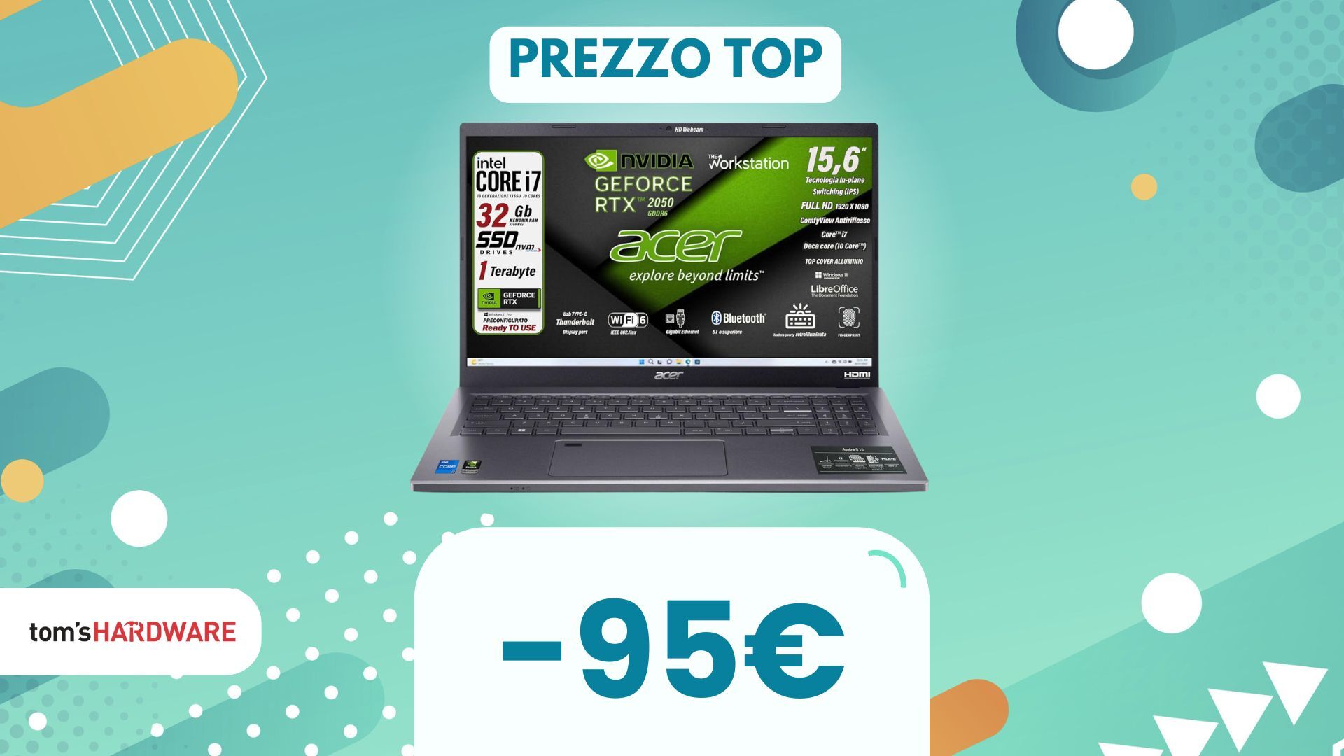 Usa questo COUPON per risparmiare quasi 100€ su un OTTIMO notebook Acer Aspire per professionisti!