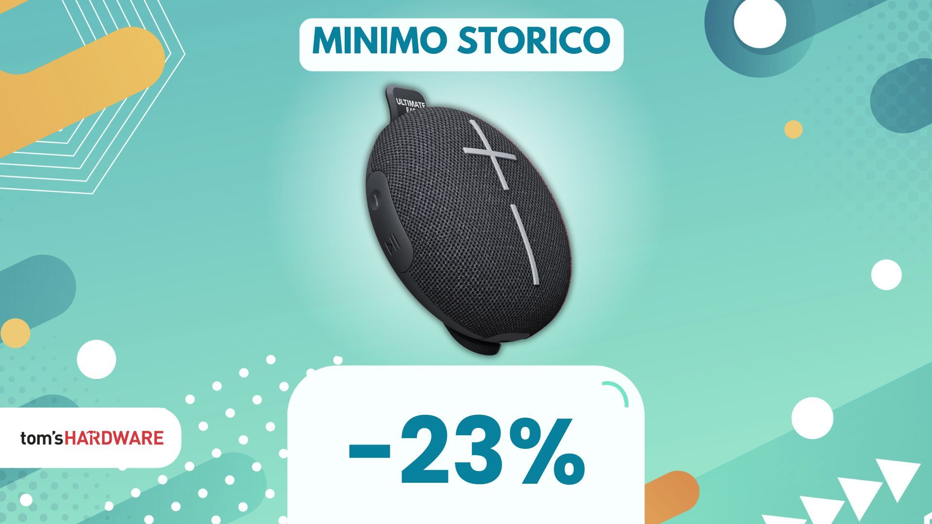 Piccolo, POTENTE e leggero: questo speaker Bluetooth non teme acqua e polvere! (23%)