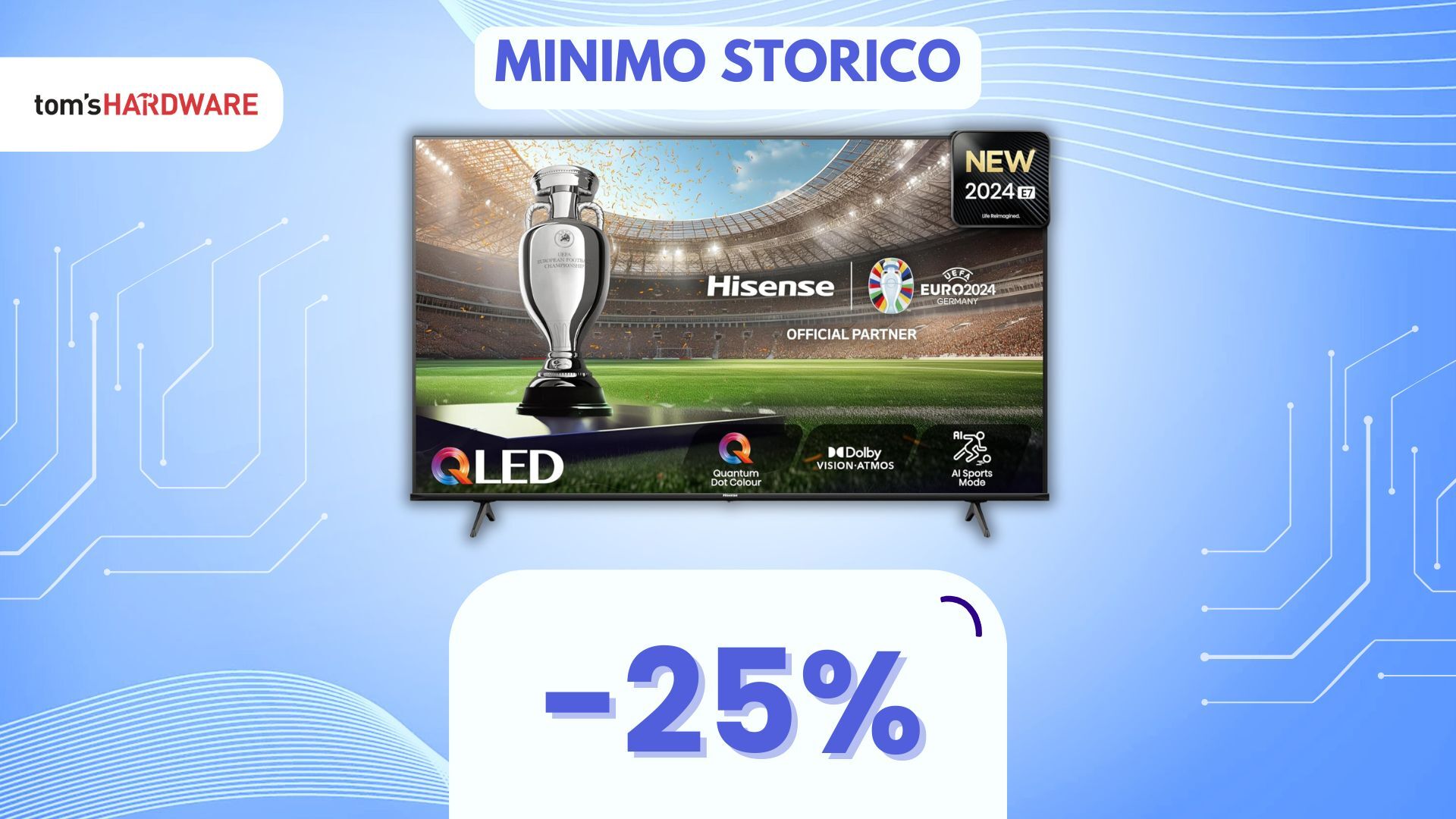 Oggi ti bastano 300€ per una Smart TV QLED Hisense, che SCONTO!