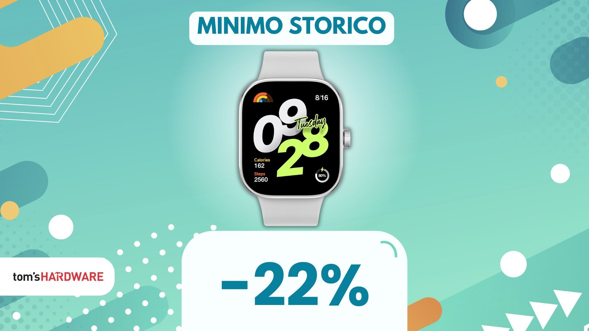 Xiaomi Redmi Watch 4 al MINIMO STORICO con questo sconto, che AFFARE!