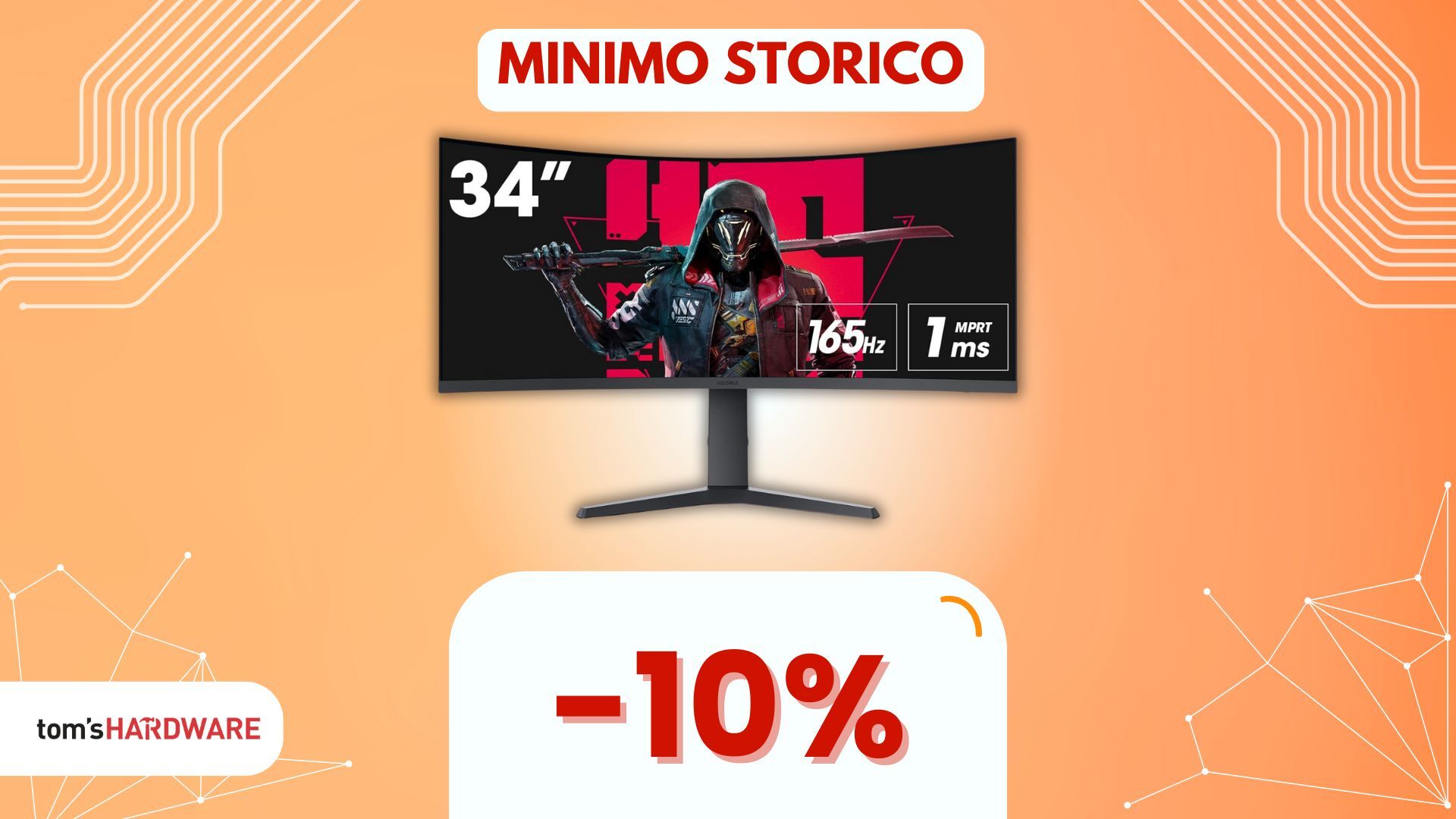 Questo ASSURDO monitor curvo WQHD da 165Hz costa meno di 300€!