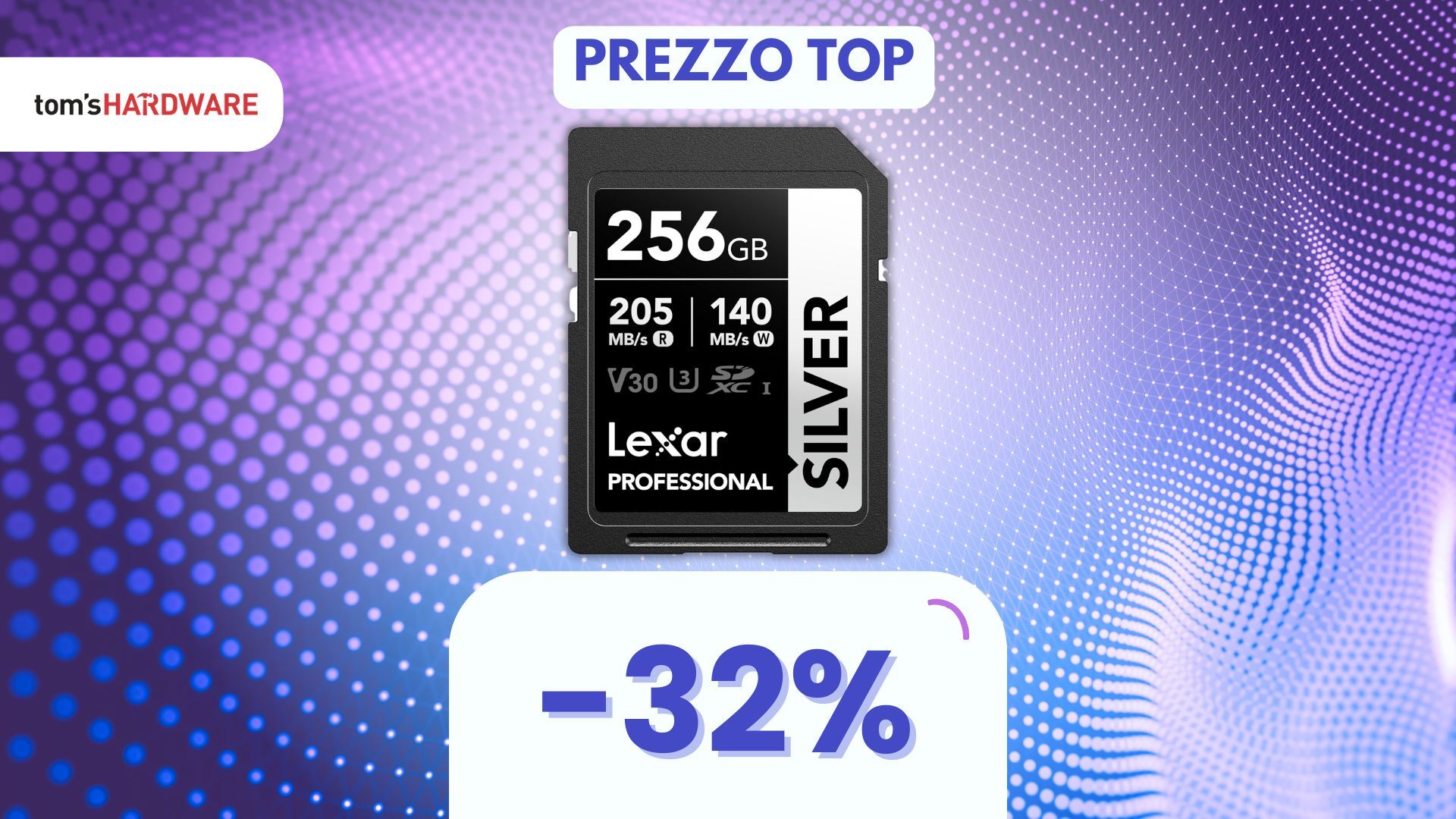 Risparmia subito su questa scheda SD Lexar da 256GB con velocità ASSURDE! (-32%)