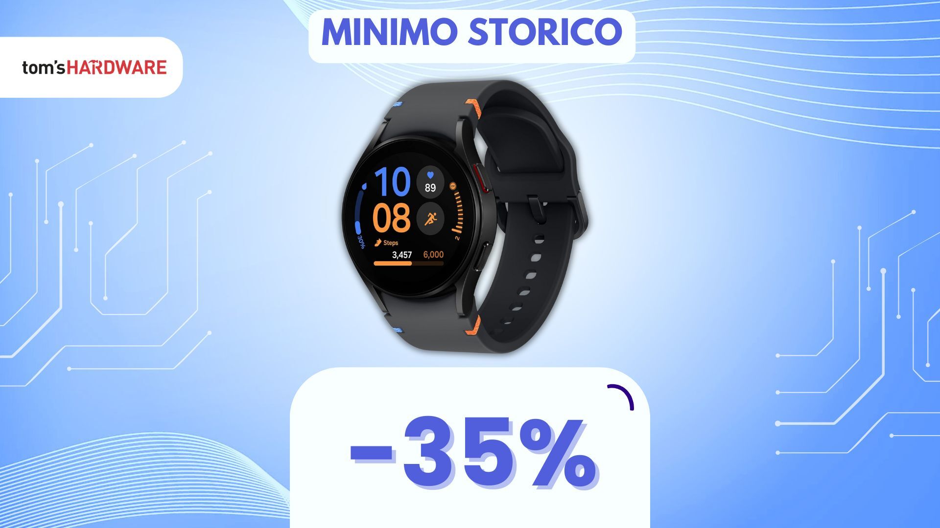 Samsung Galaxy Watch FE cala ANCORA di prezzo: è al MINIMO STORICO! (-35%)