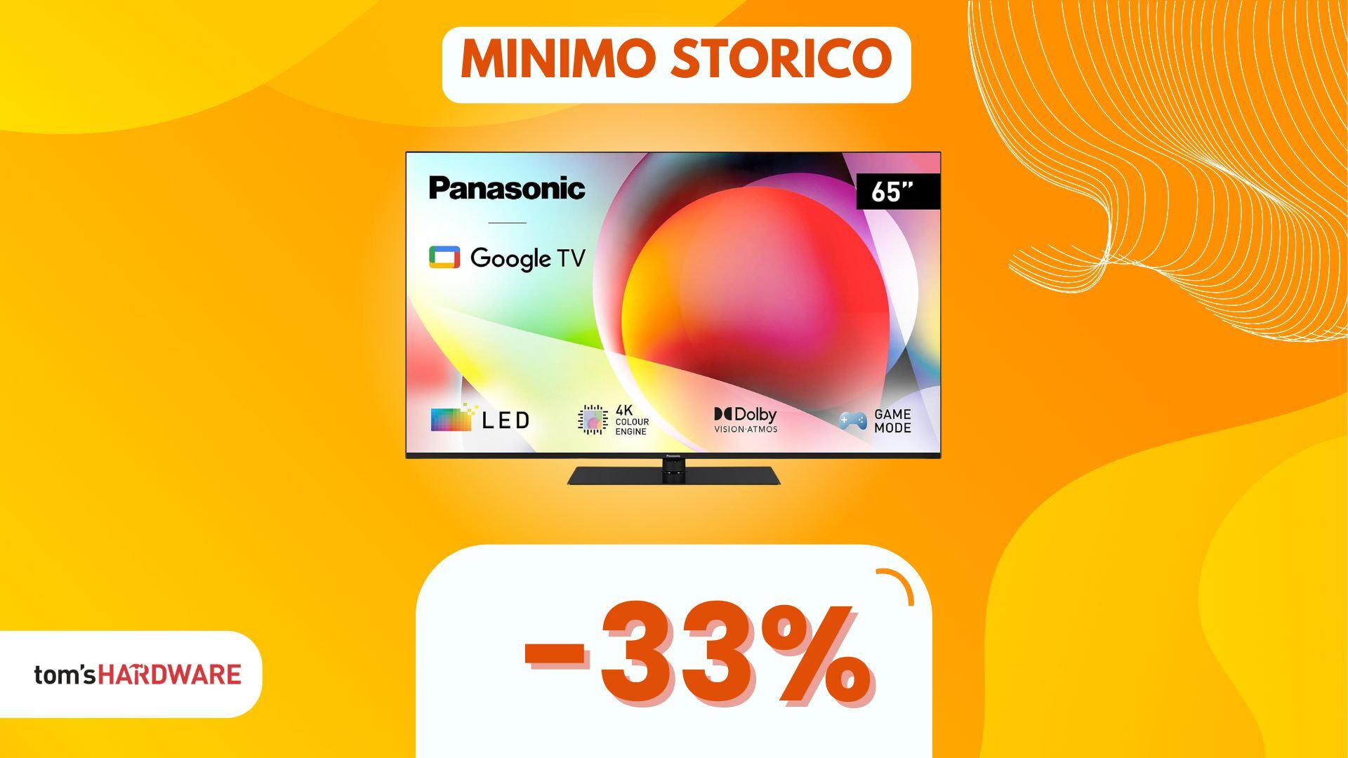 Vuoi una Smart TV da 65" che costi poco? Questa Panasonic con Chromecast integrato è un VERO AFFARE!