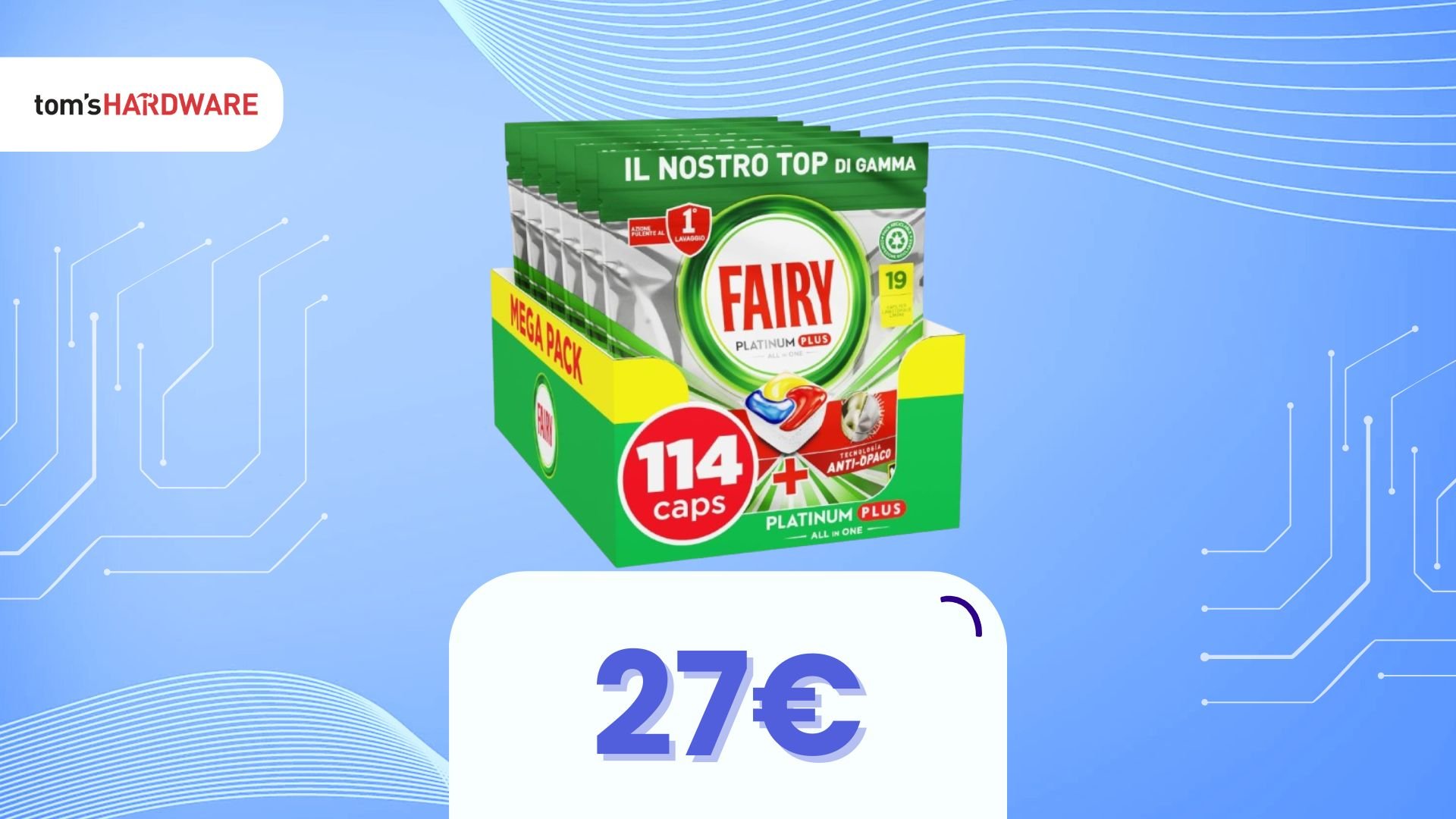 Fairy Platinum a 27€: la lavastoviglie (e il portafoglio) ti ringrazieranno