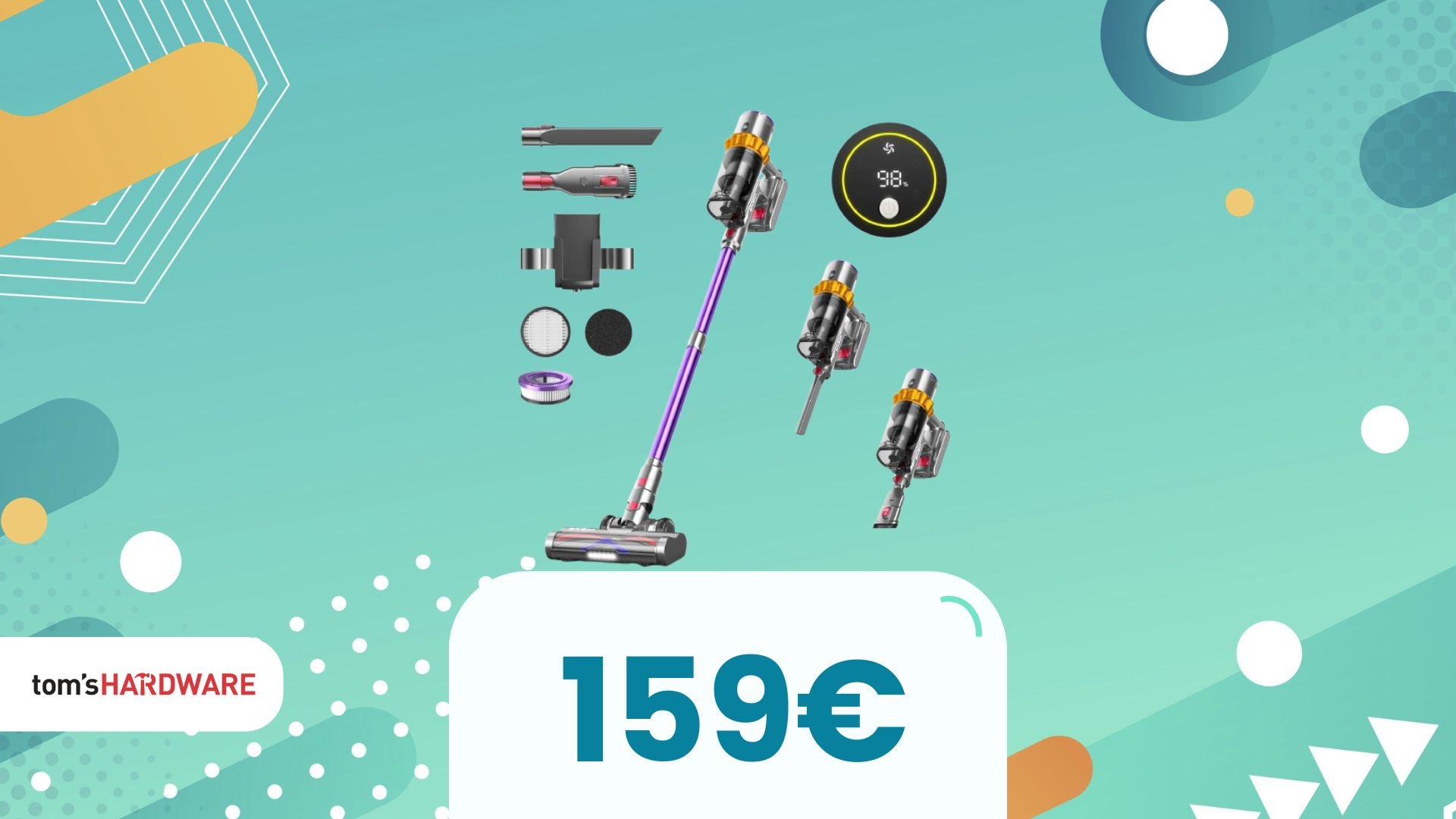 I robot ci mettono un po’ a raggiungere i 45K Pa, qui lo fai con 159€